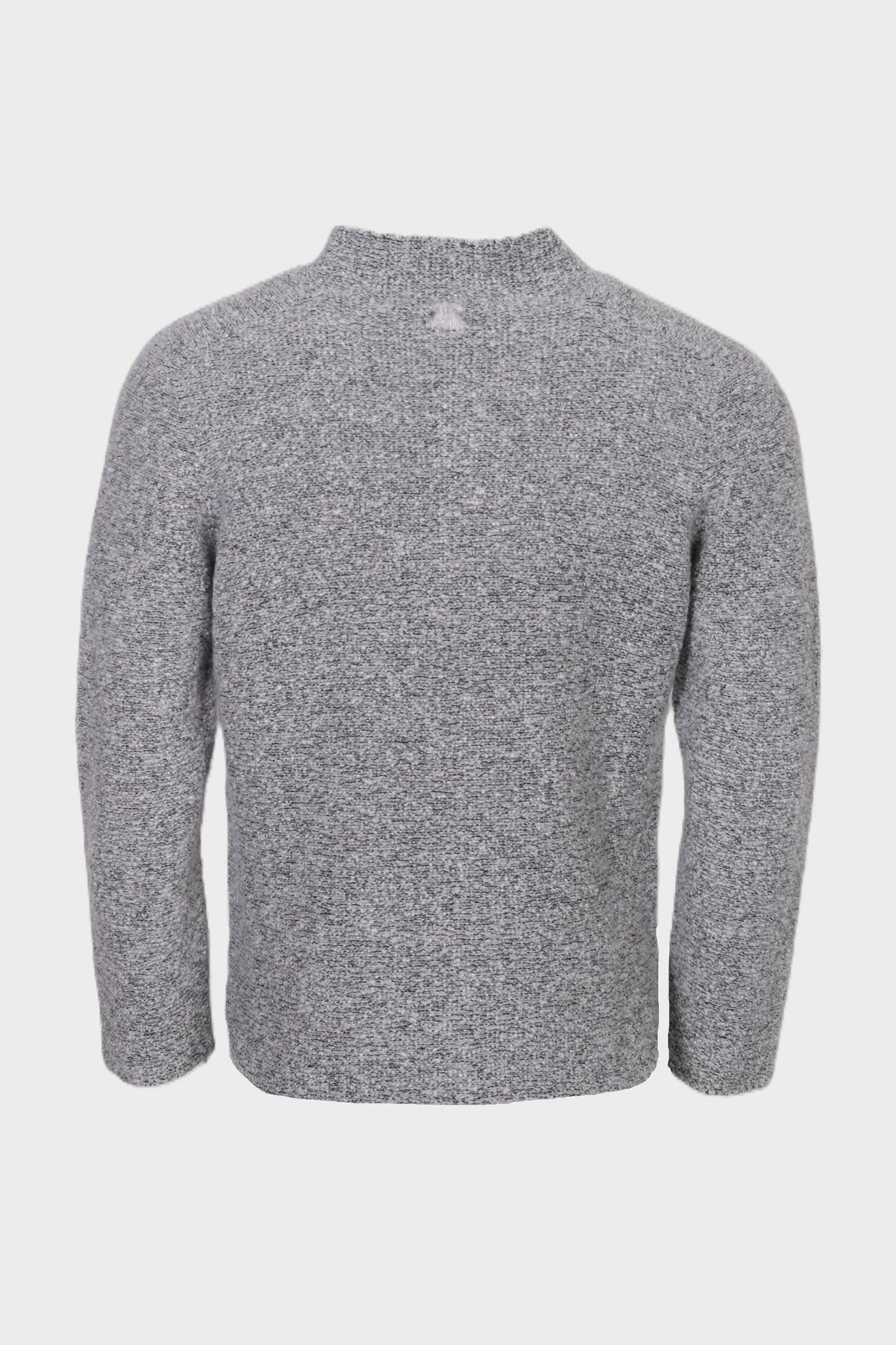 HANNES ROETHER Knit Jacket in Grey Melange XXL