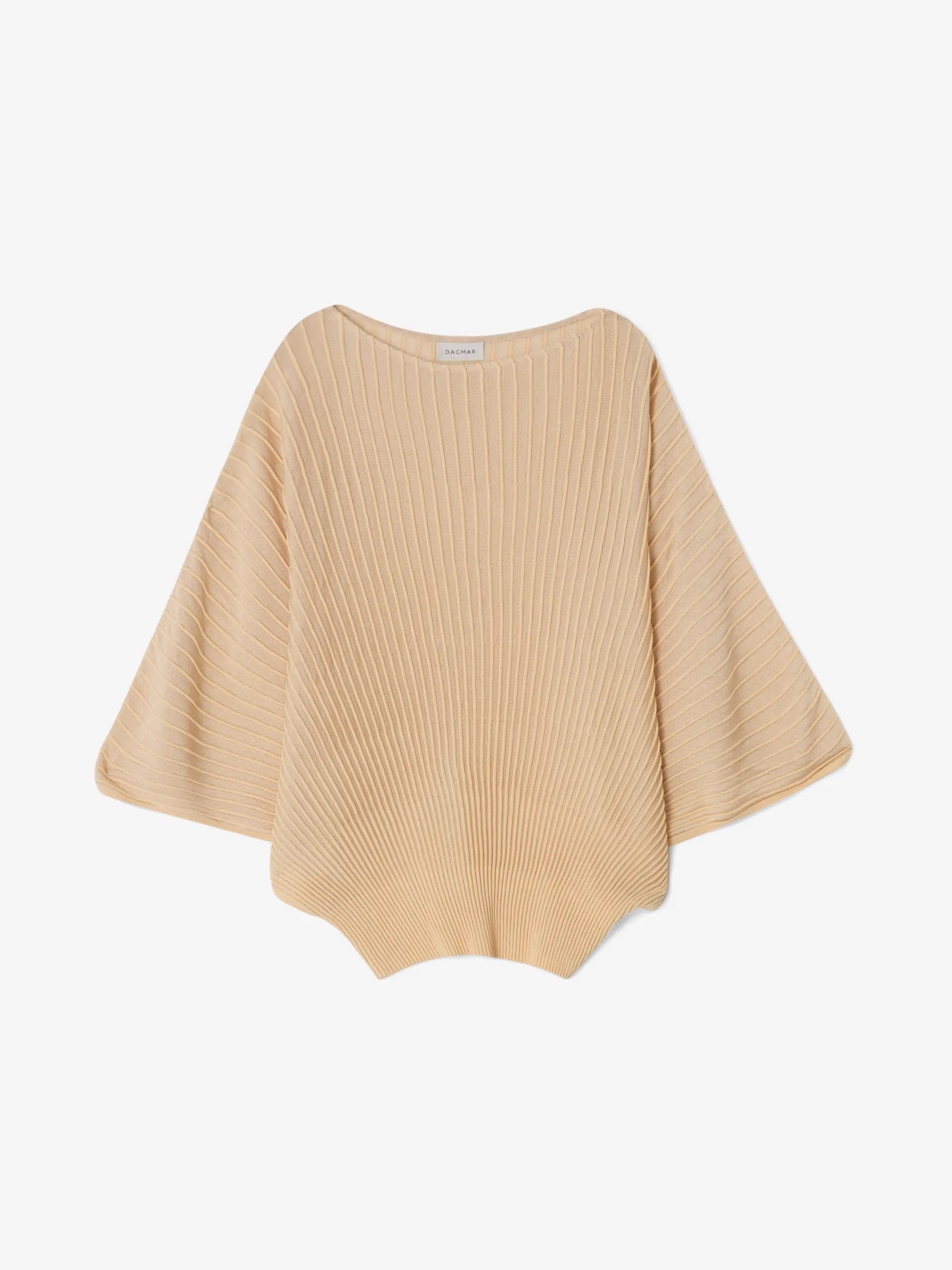 DAGMAR Knitted Flared Top in Desert Sand DAGMAR Knitted Flared Top in Desert Sand