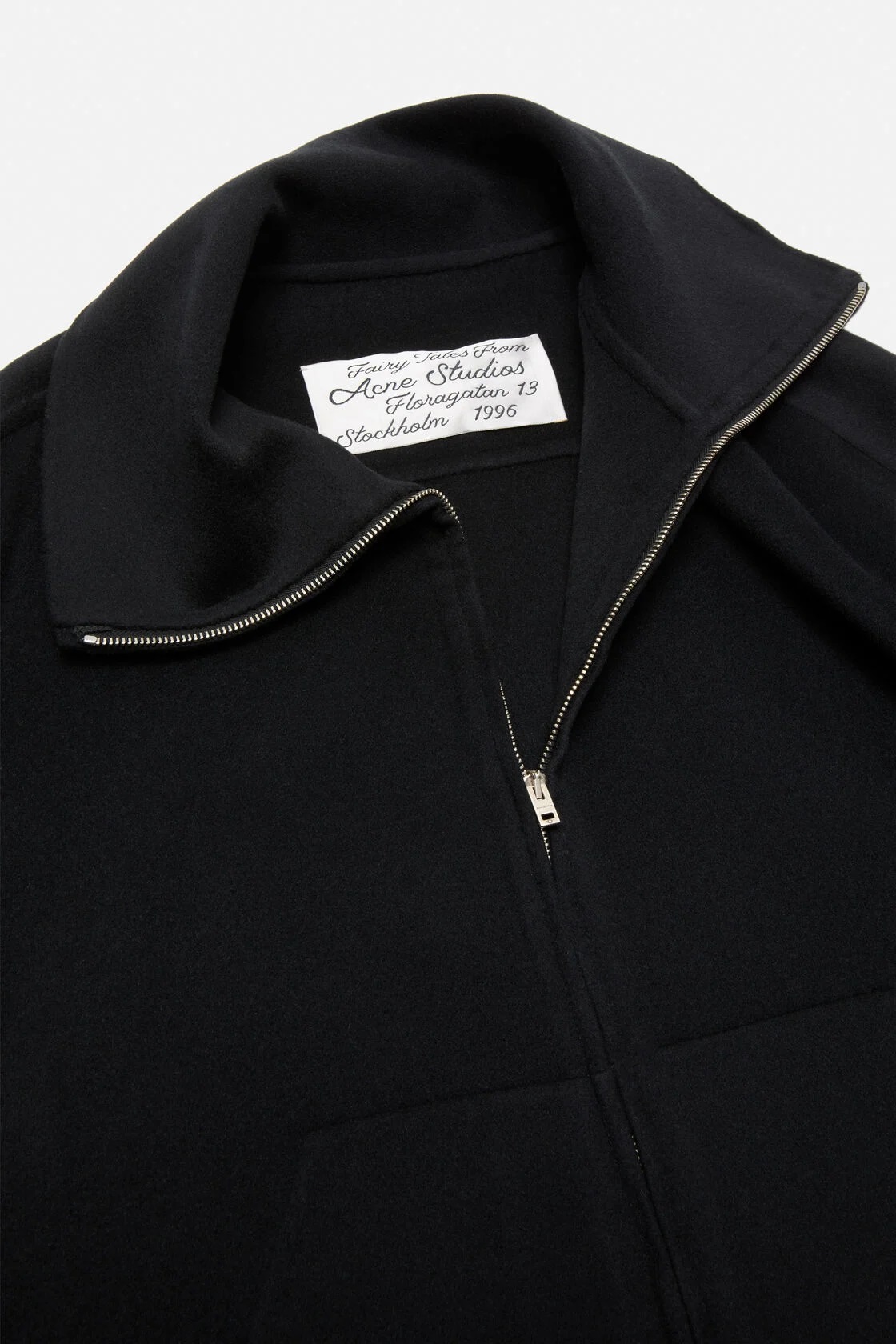 ACNE STUDIOS Boxy Fit Wool Jacket in Black