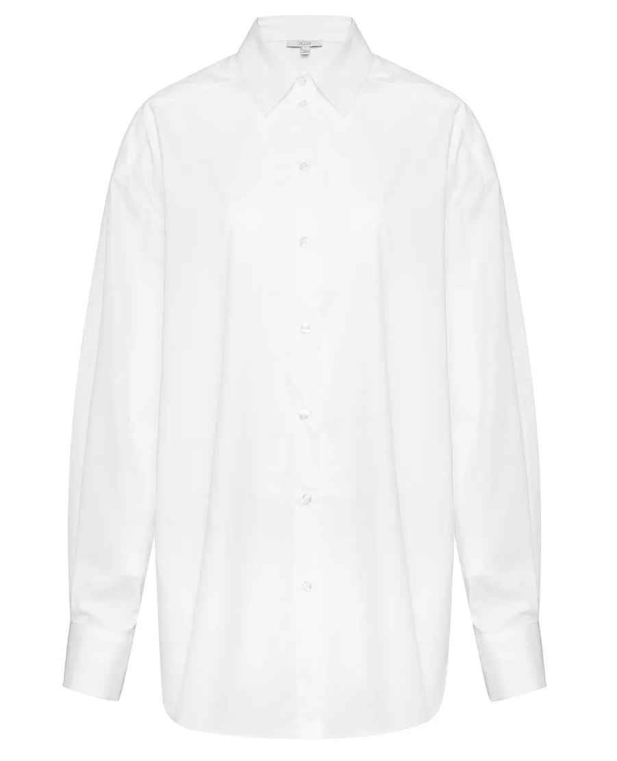 DAGMAR Classic Cotton Shirt in White