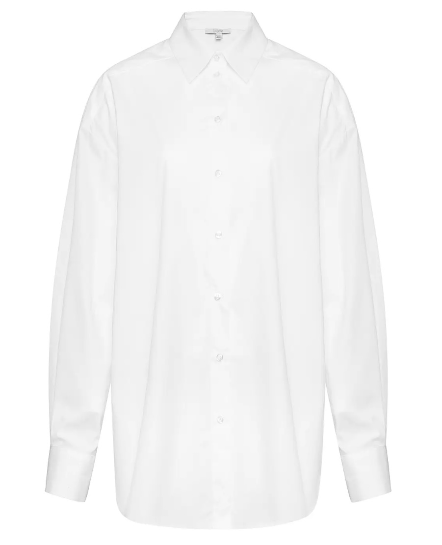 DAGMAR Classic Cotton Shirt in White 36