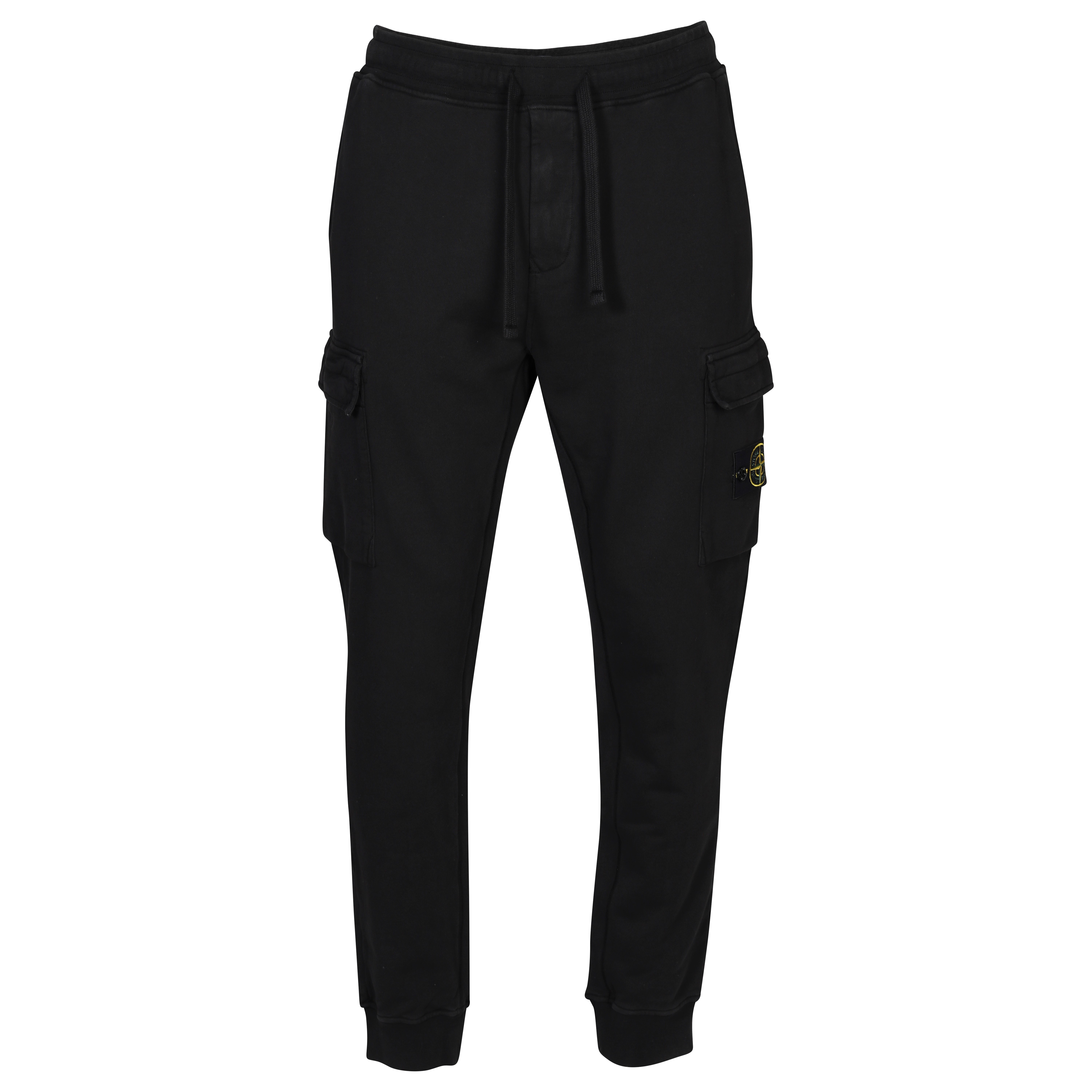 Stone Island Cargo Sweatpant in Black