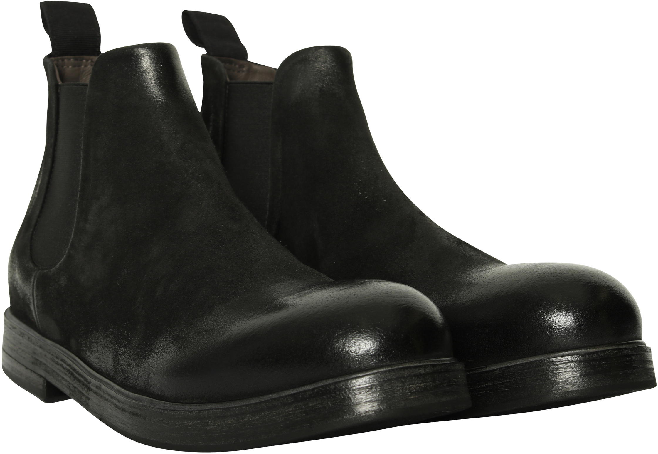 Marsèll Chelsea Boots Vintage Black Deer Leather 41