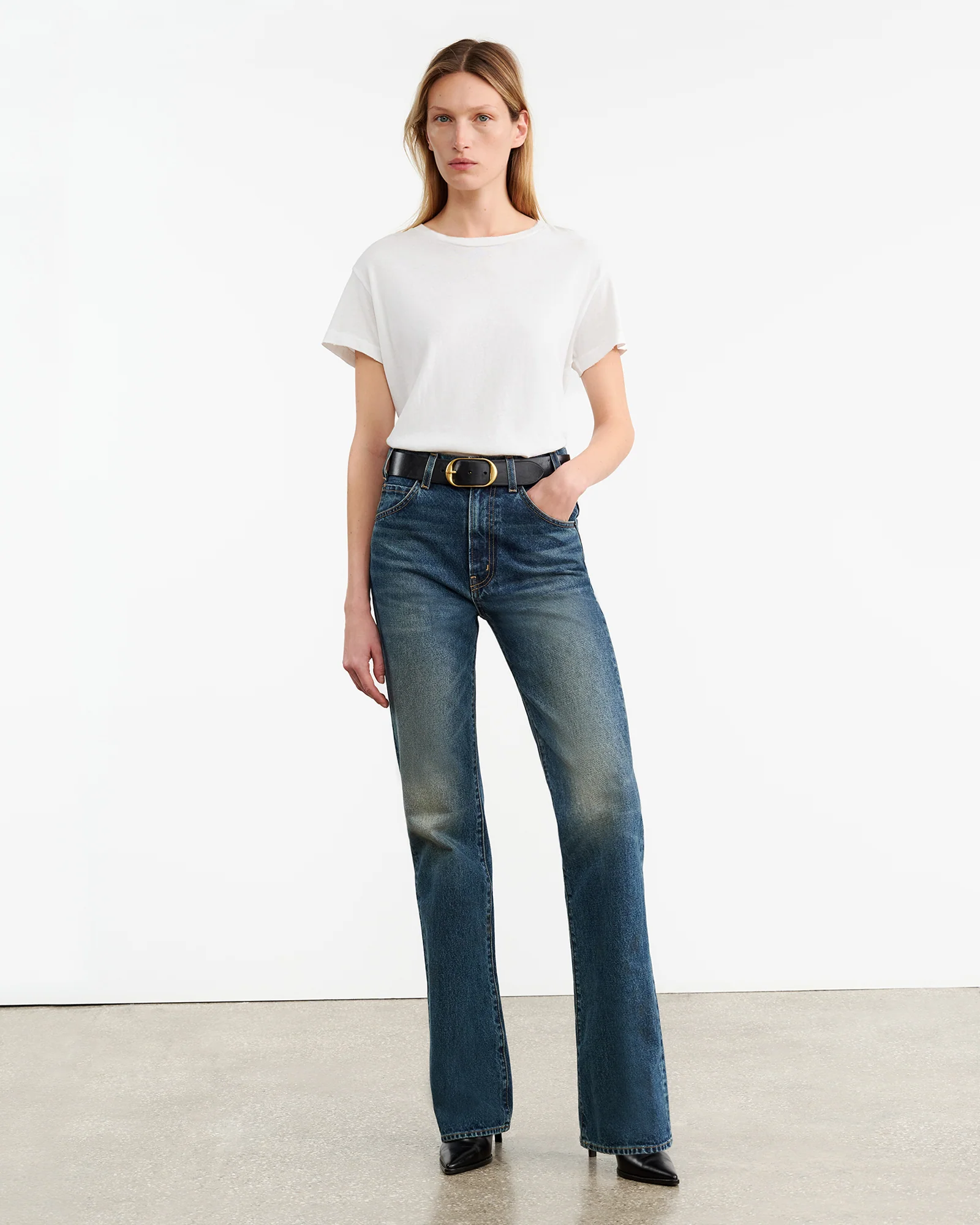 NILI LOTAN Loose Fit T-Shirt in White XL
