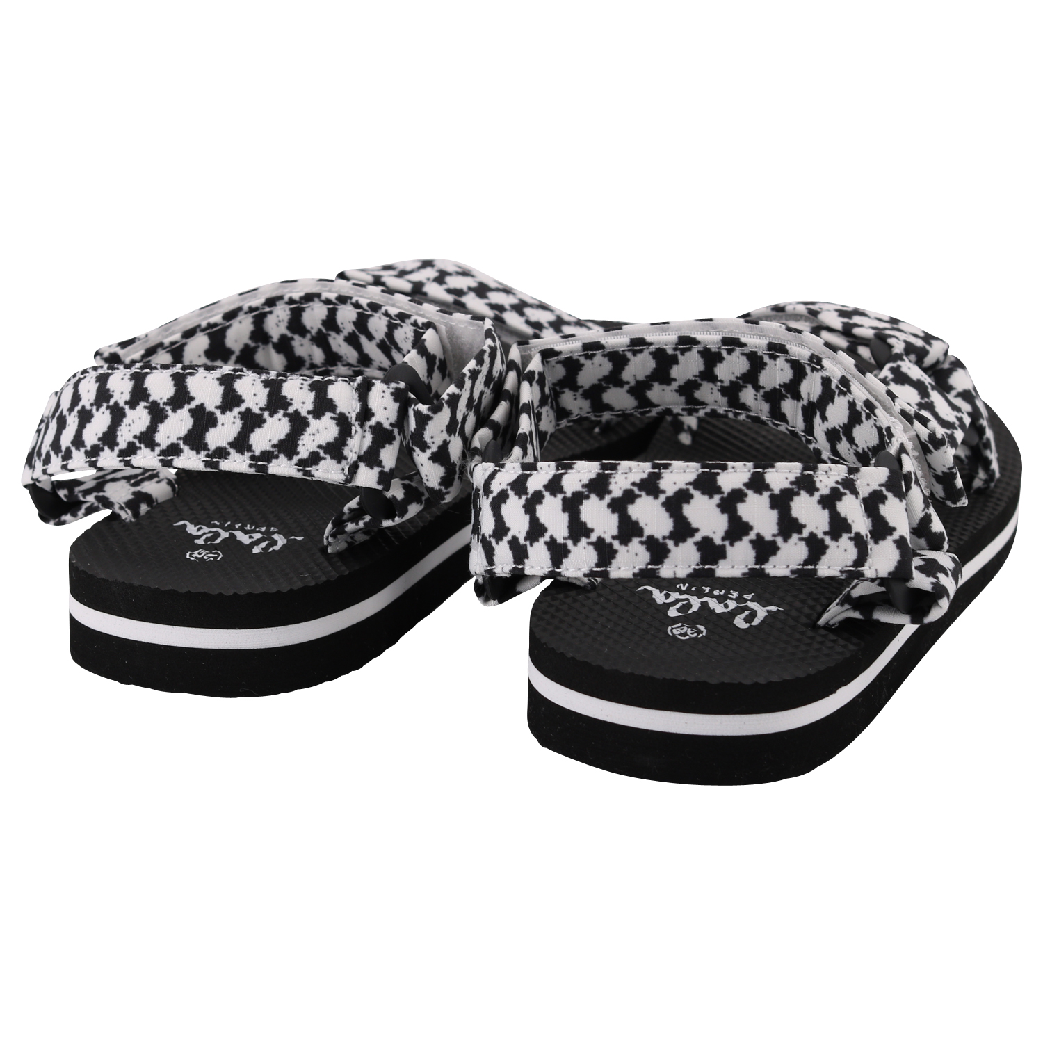 Lala Berlin Sandals Alanis Kufiya Scribble Black 38