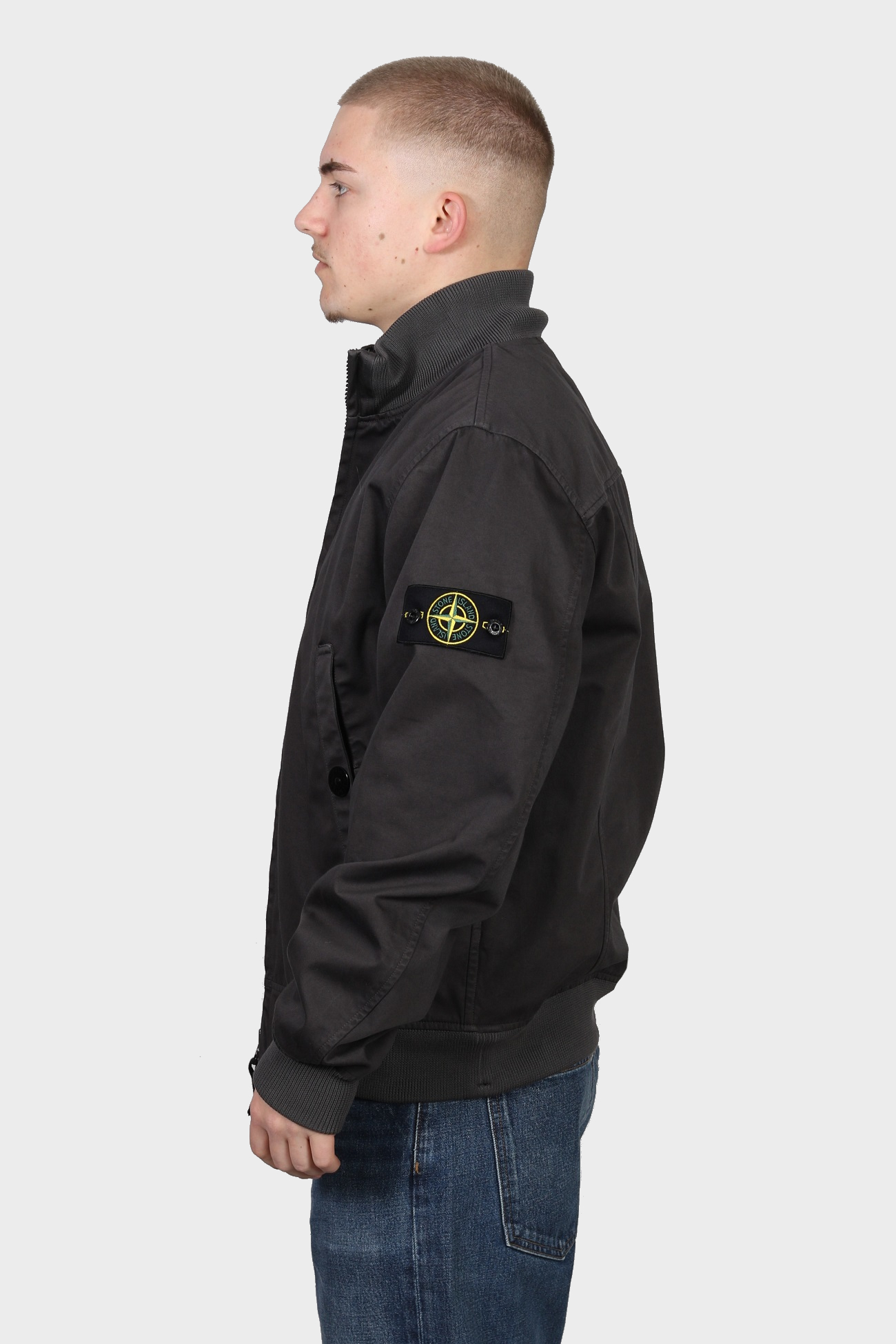 STONE ISLAND Raso Gommato 3L Jacket in Dark Grey STONE ISLAND Raso Gommato 3L Jacket in Dark Grey