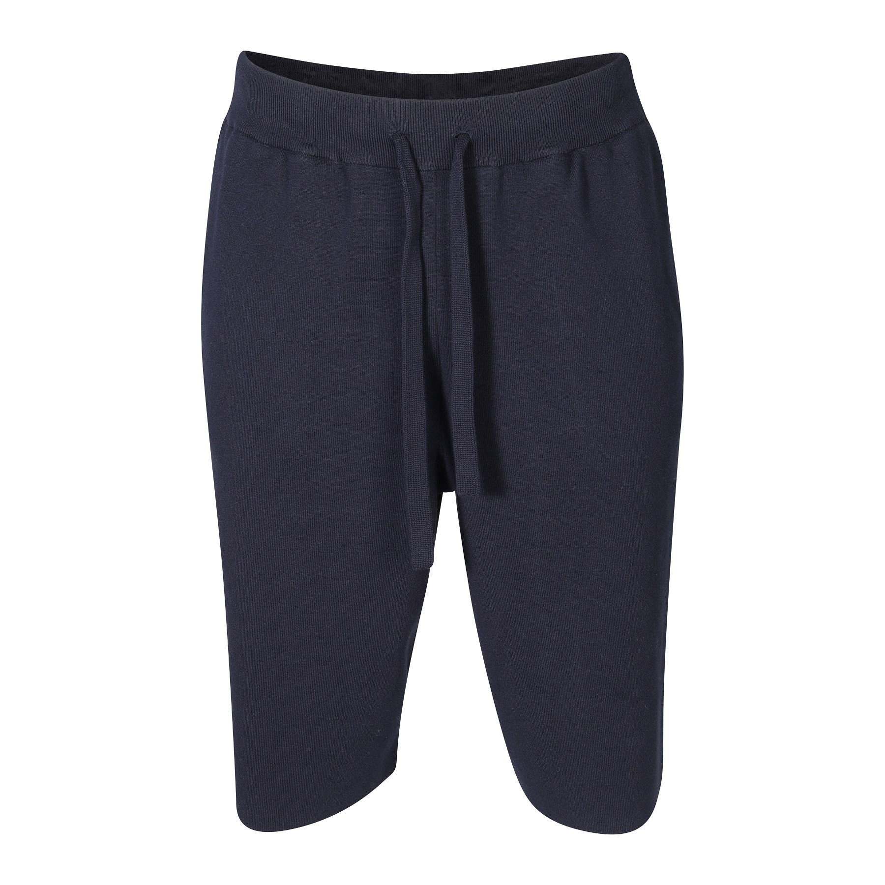 ROBERTO COLLINA Cotton Knit Shorts in Navy