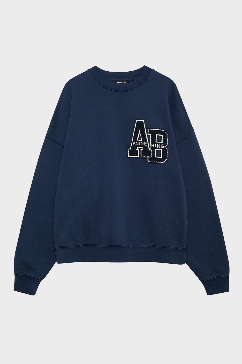 ANINE BING AB Oversize Sweatshirt in Washed Navy