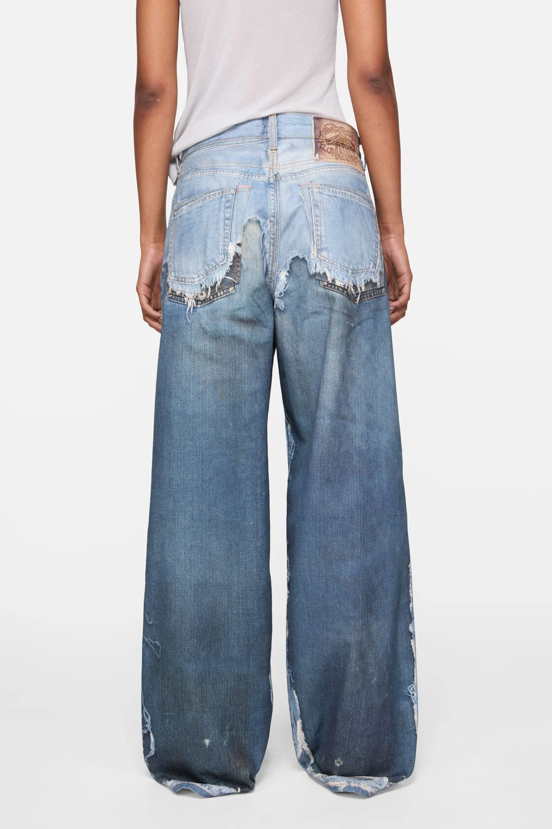 ACNE STUDIOS 1981 Baggy Fit Printed Demin Pant Regular Length