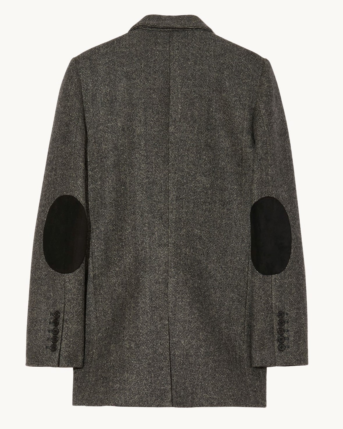 NILI LOTAN Diane Blazer in Charcoal Herringbone