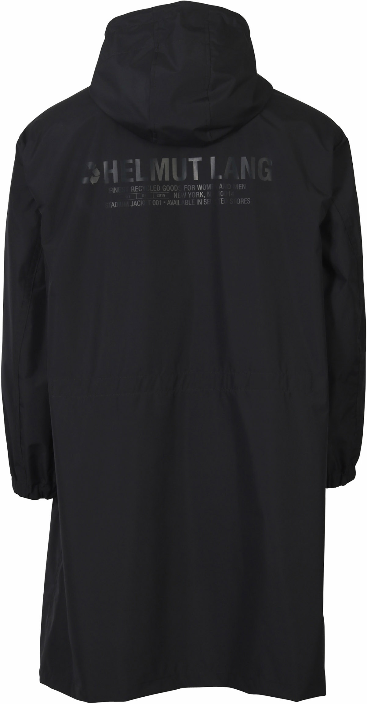 Helmut Lang Hooded Raincoat Black M
