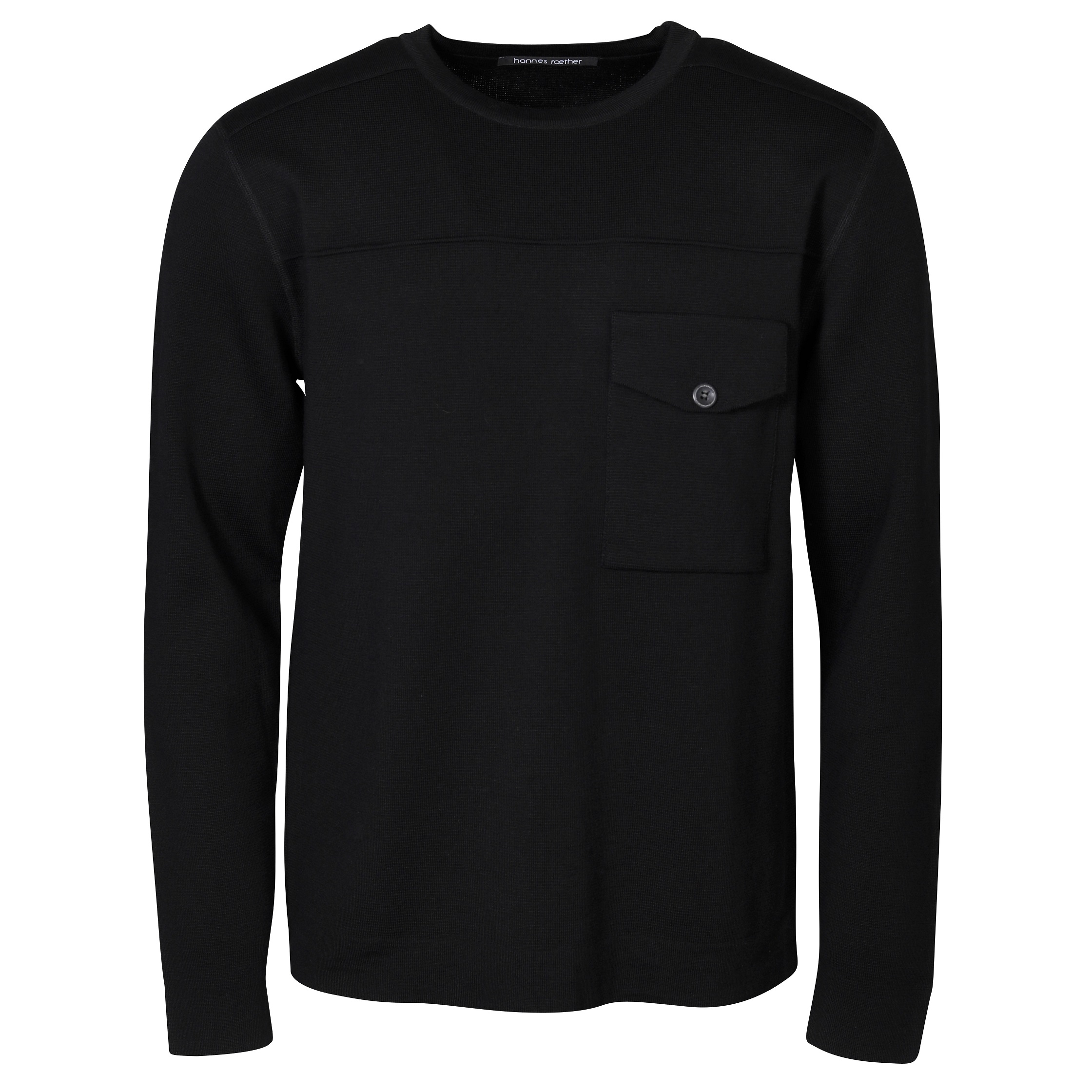 Hannes Roether Knit Pullover in Black