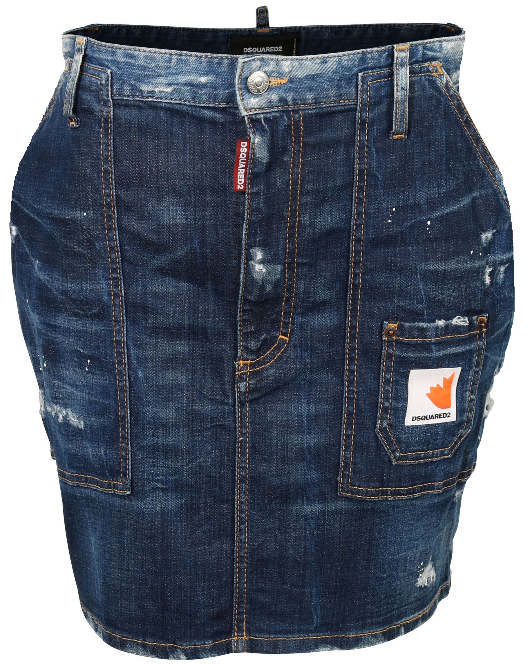 Dsquared Denim Skirt Blue Washed