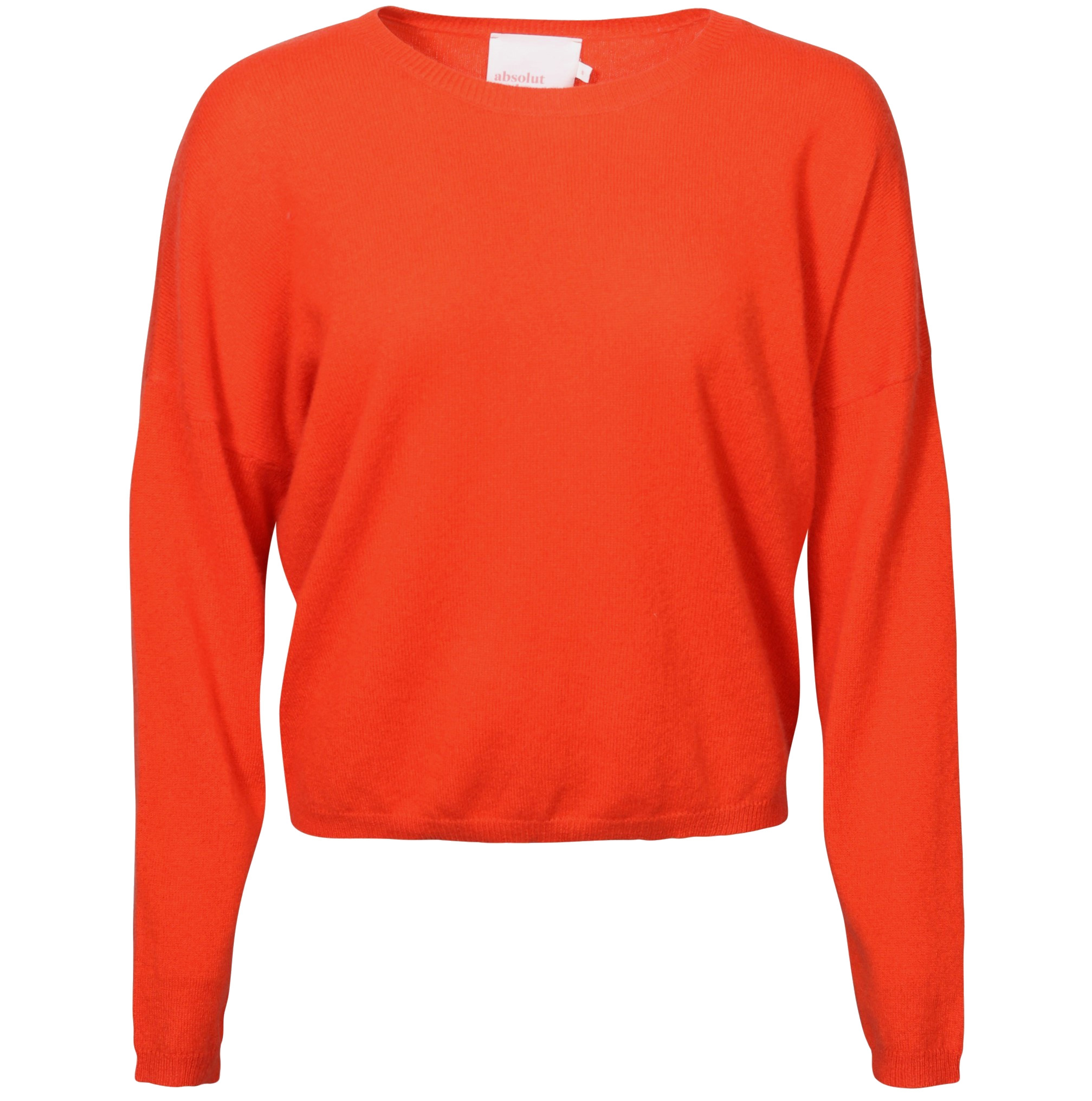 ABSOLUT CASHMERE Round Neck Sweater Kaira in Orange XS