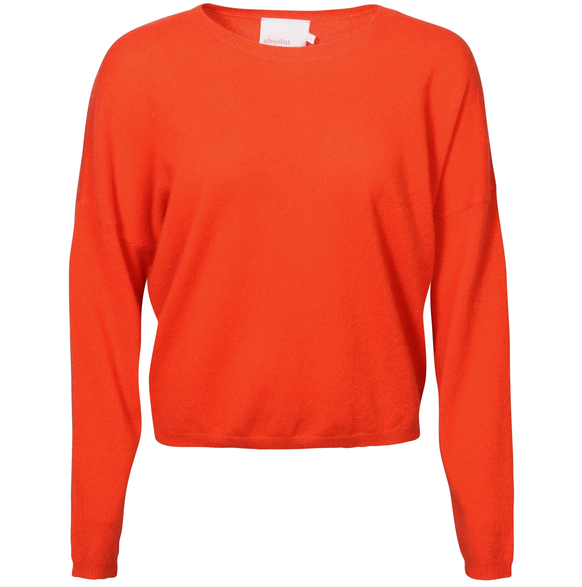 ABSOLUT CASHMERE Round Neck Sweater Kaira in Orange