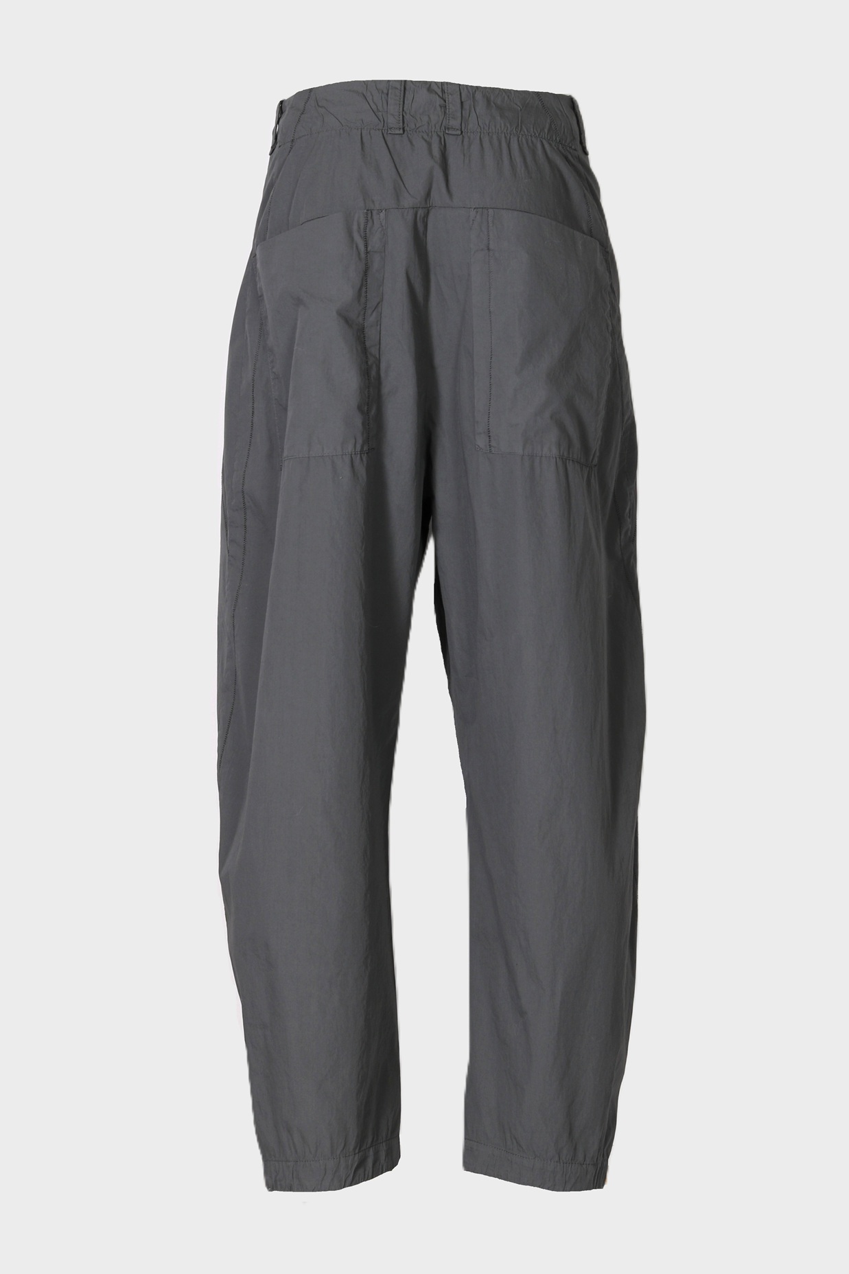 TRANSIT UOMO Light Cotton Barrel Fit Pant in Charcoal