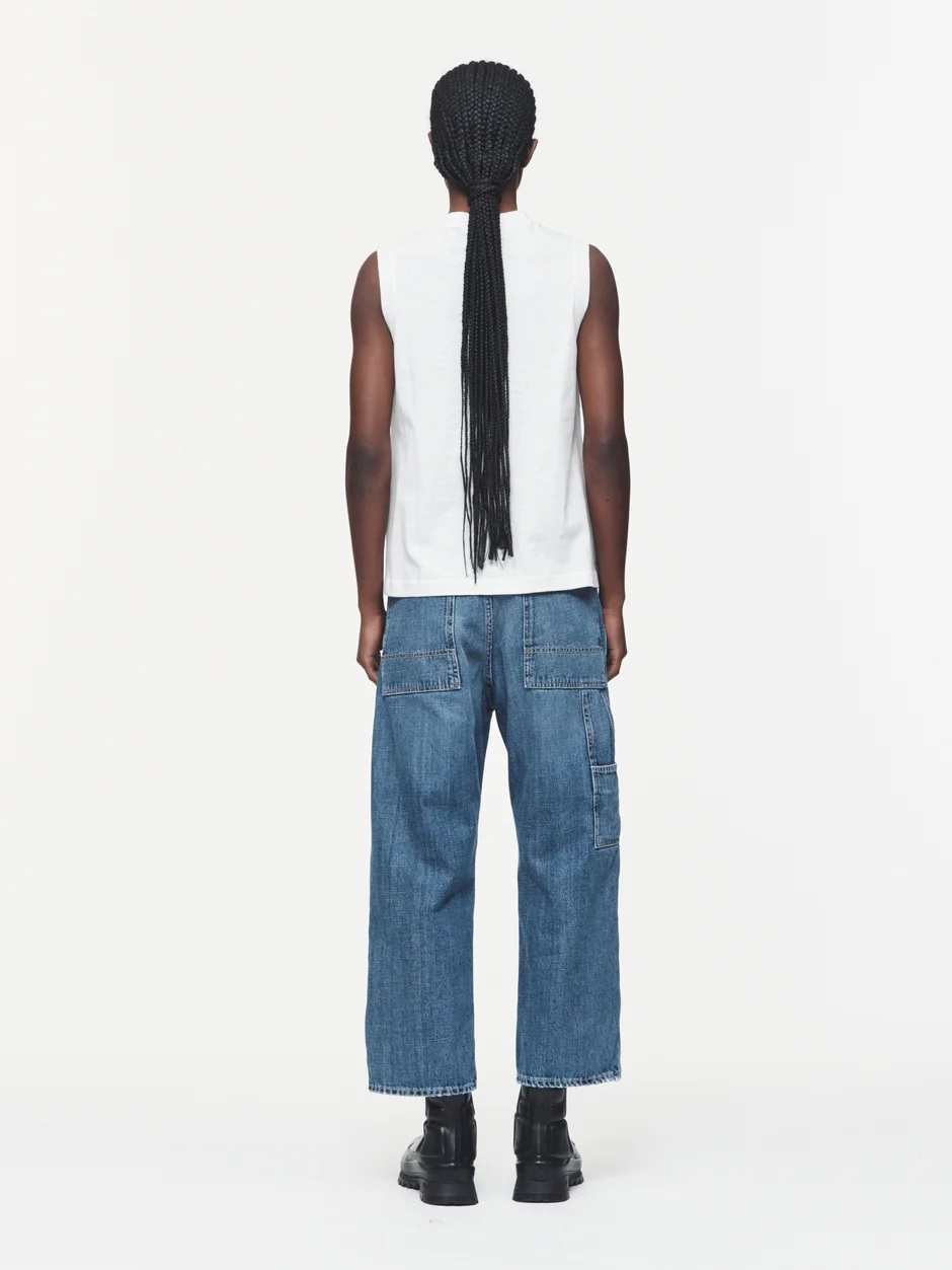 6397 A-Line Tank in White S
