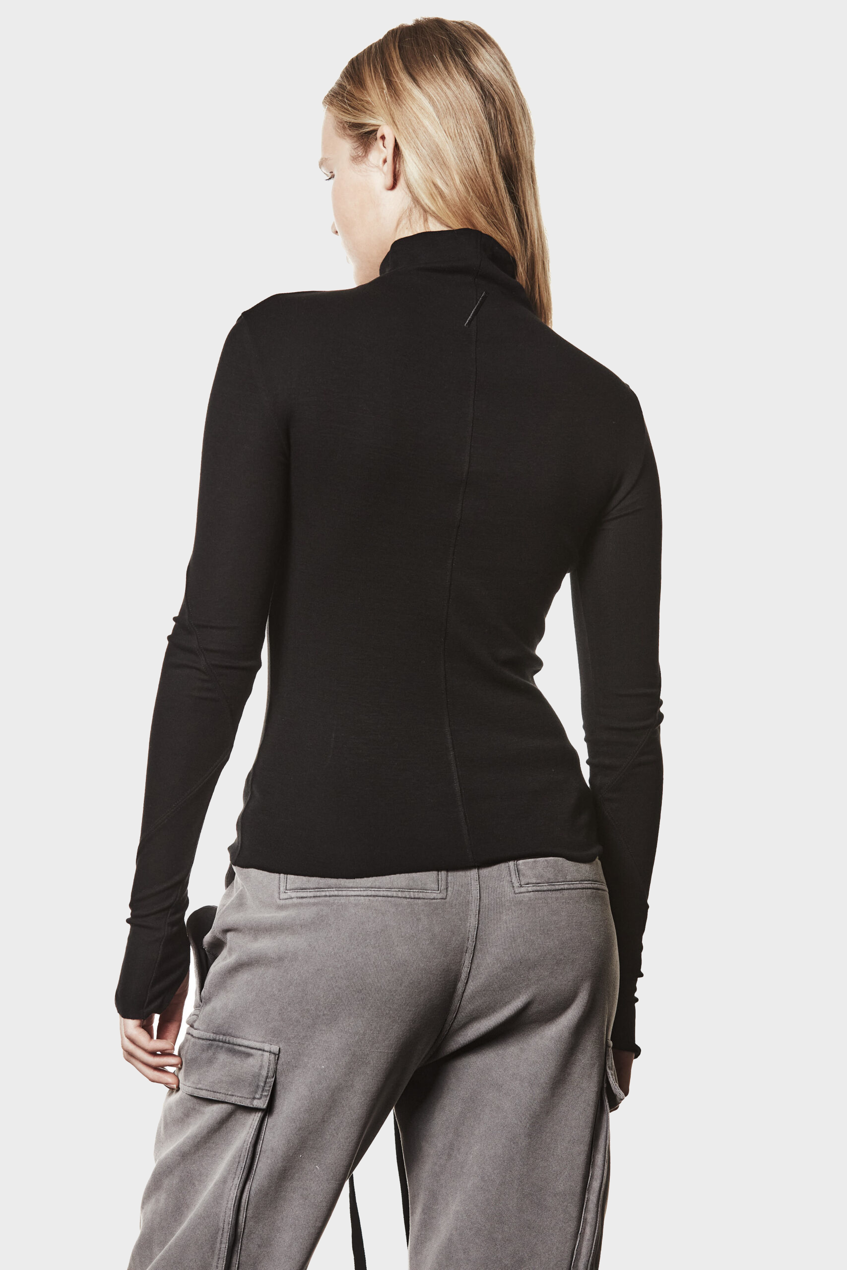 THOM KROM Turtleneck Longsleeve in Black