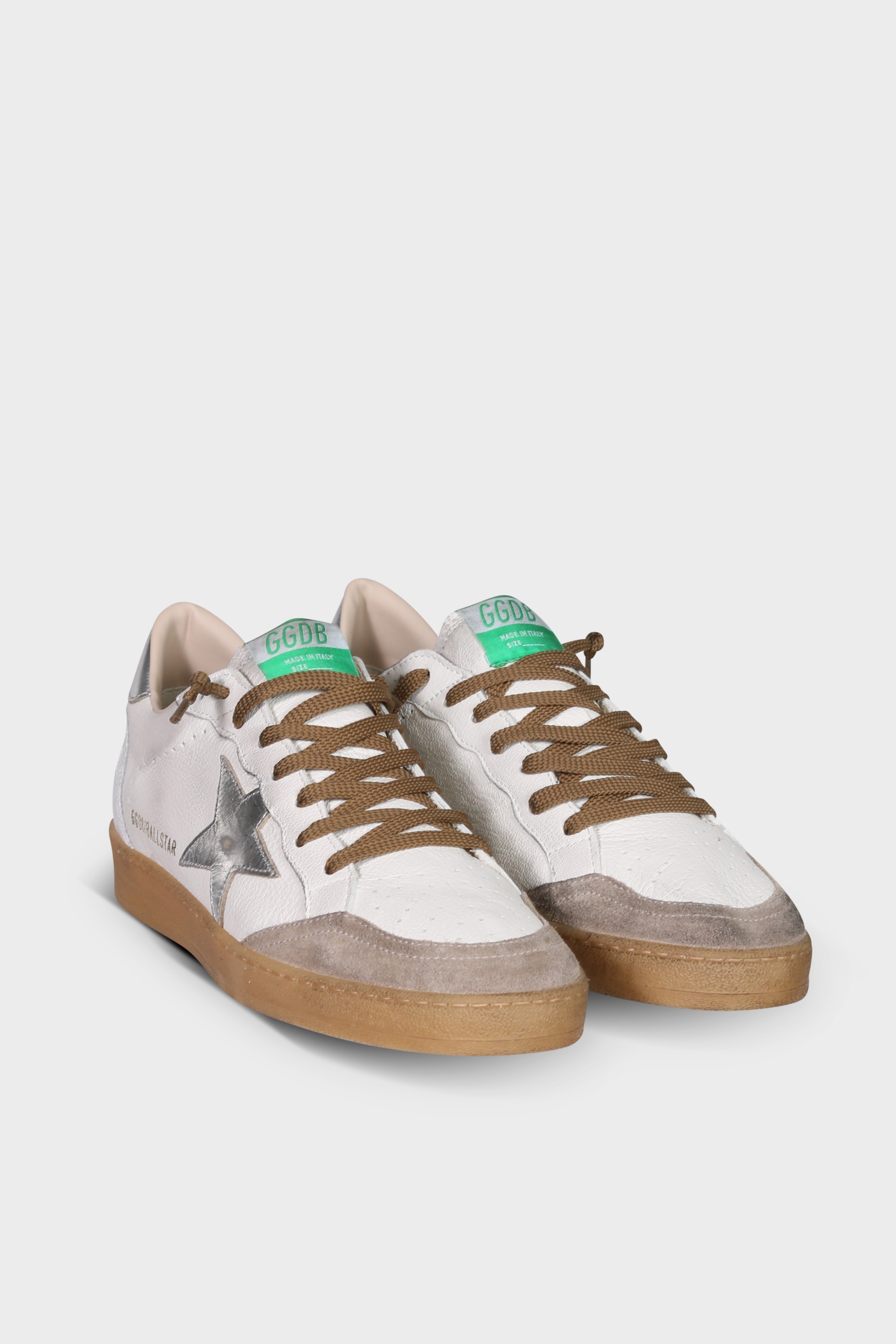 GOLDEN GOOSE Ballstar White/Beige/Silver