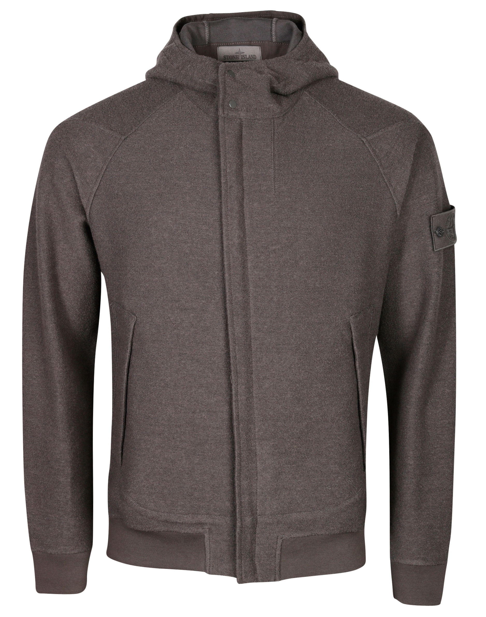 Stone Island Ghostpiece Hooded Zip Sweatjacket Grey