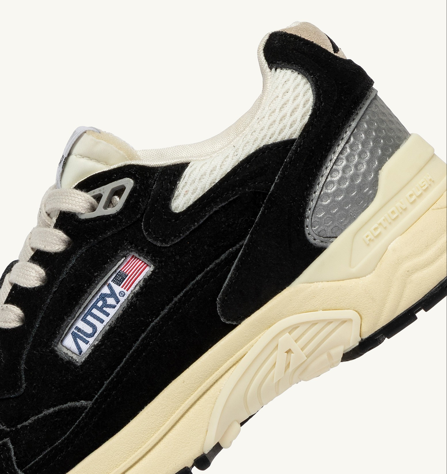 AUTRY ACTION SHOES Hyperway in Suede/Mesh/Black/Silver 47