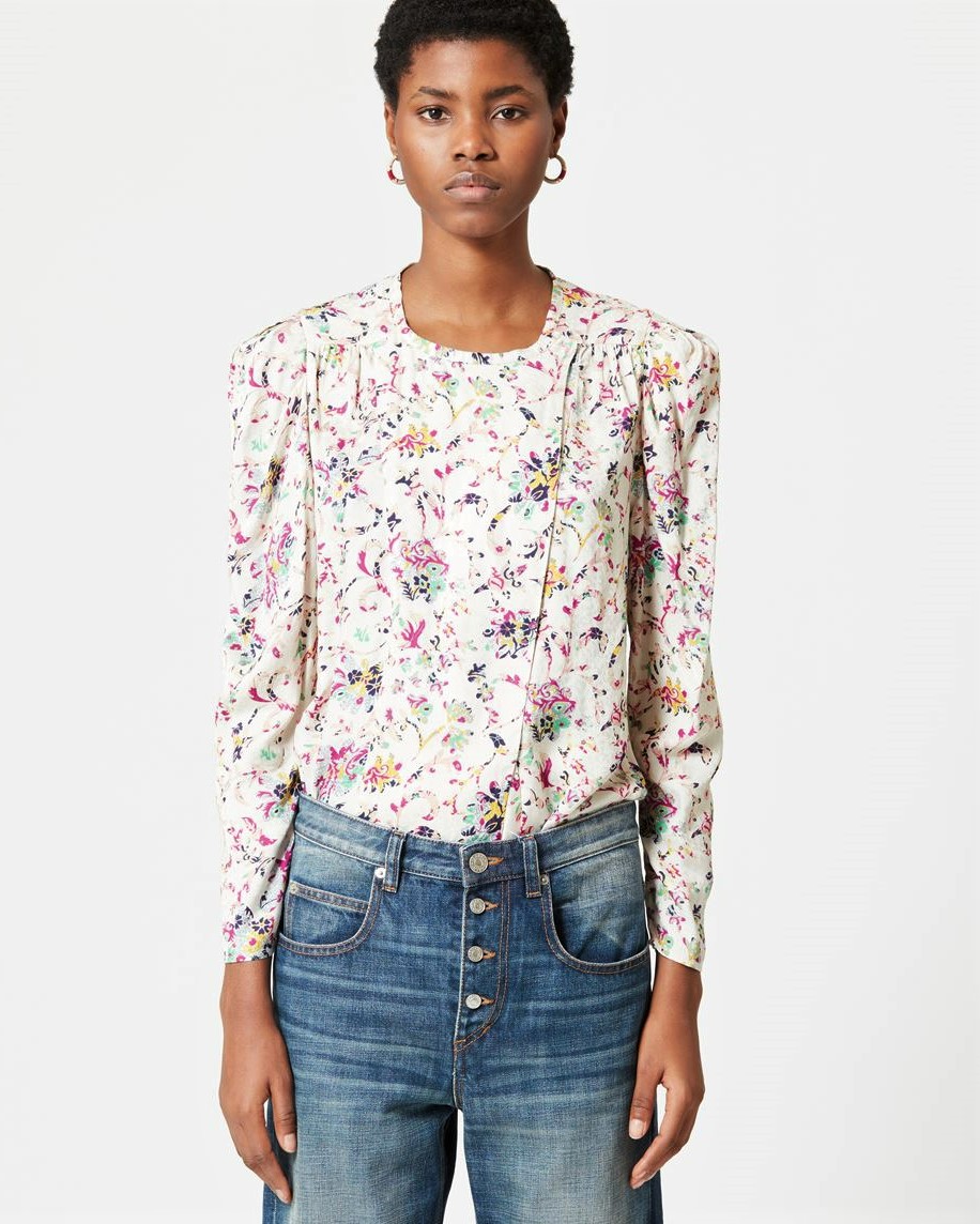 Isabel Marant Étoile Benson Top in Ecru FR 36 / DE 34