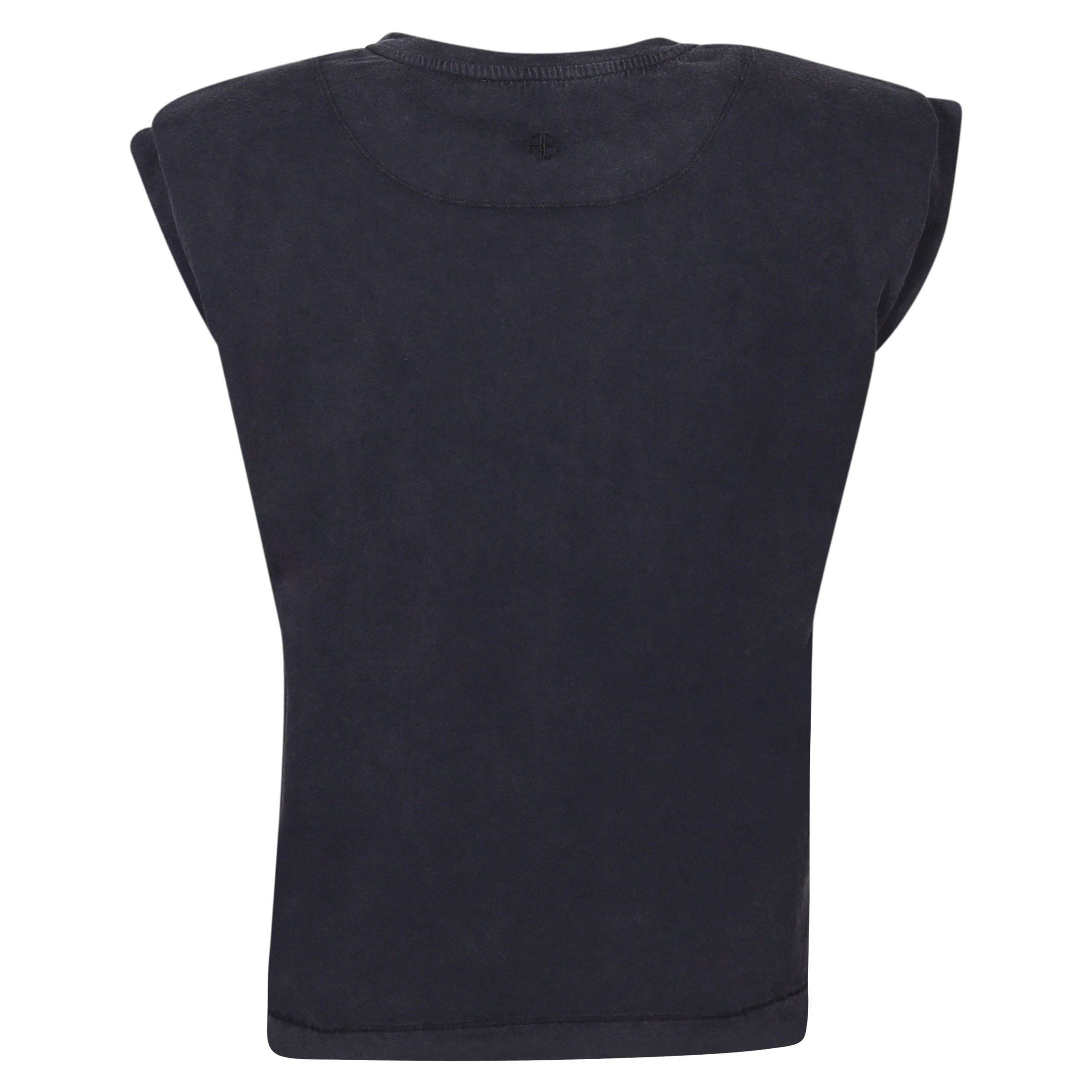 Anine Bing Tank Tanner Big Shoulder Washed Black S