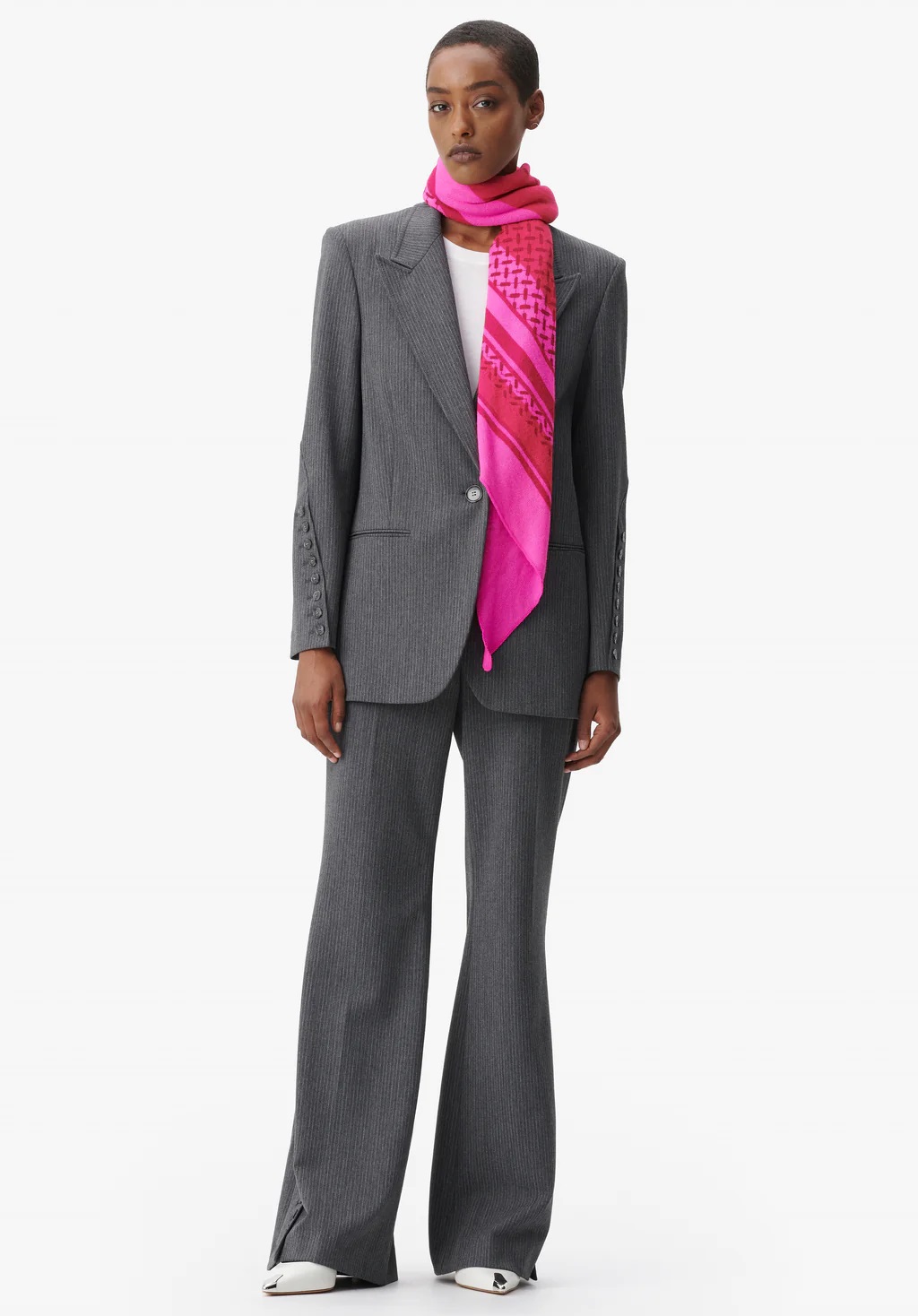 LALA BERLIN Cashmere Scarf Trinity Double Heritage Pink