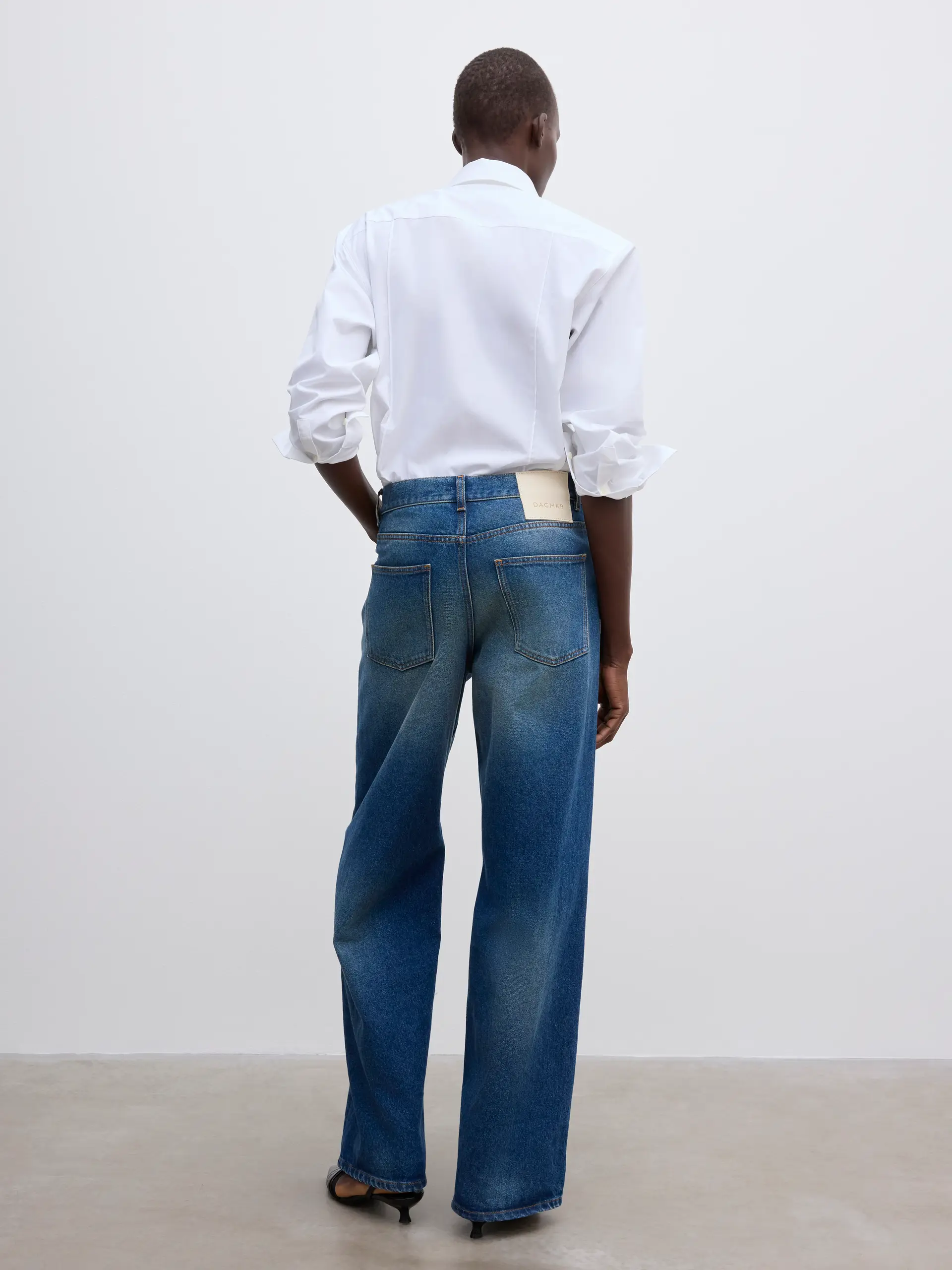 DAGMAR Baggy Fit Jeans in Vintage Blue DAGMAR Baggy Fit Jeans in Vintage Blue