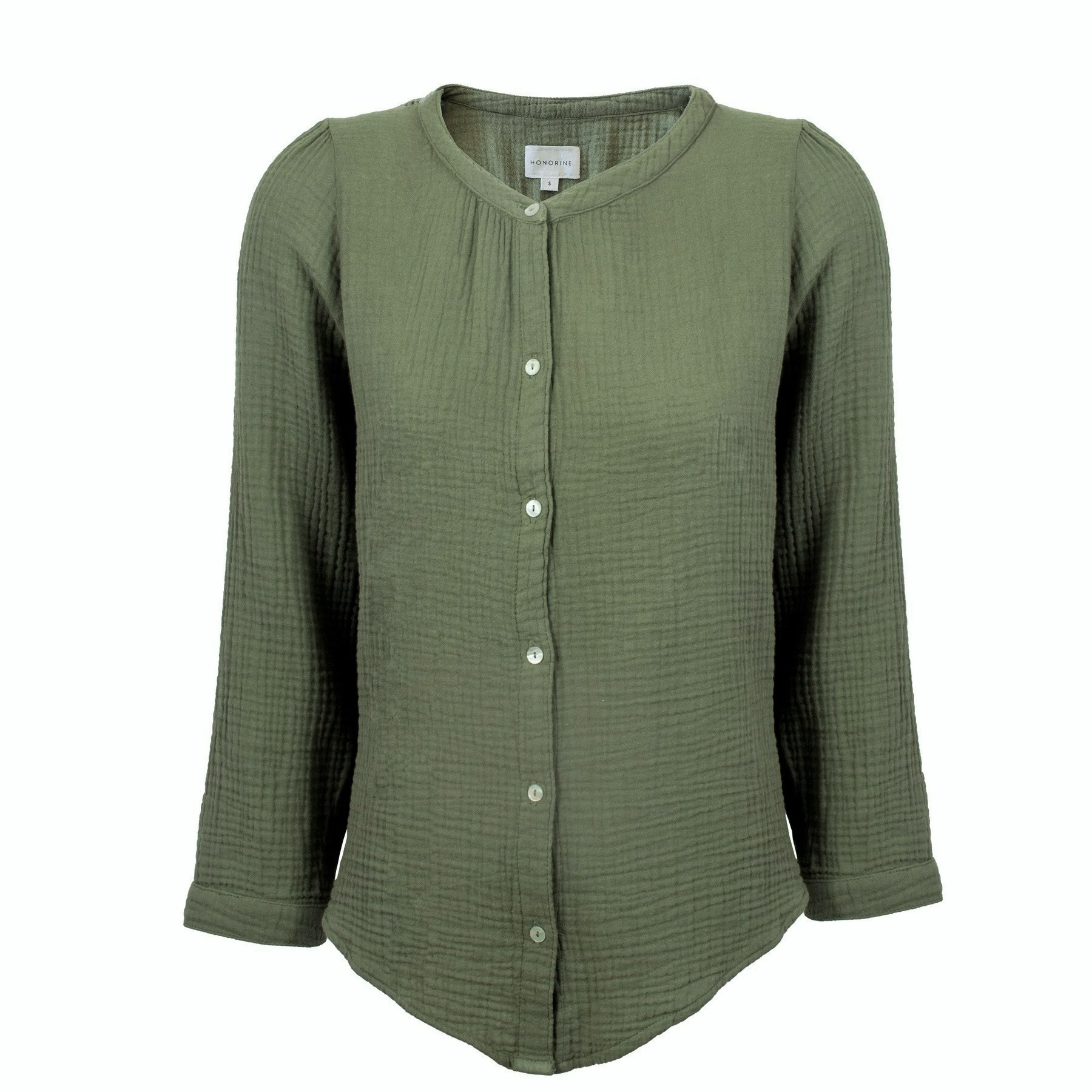 HONORINE Chloe Blouse in Olive