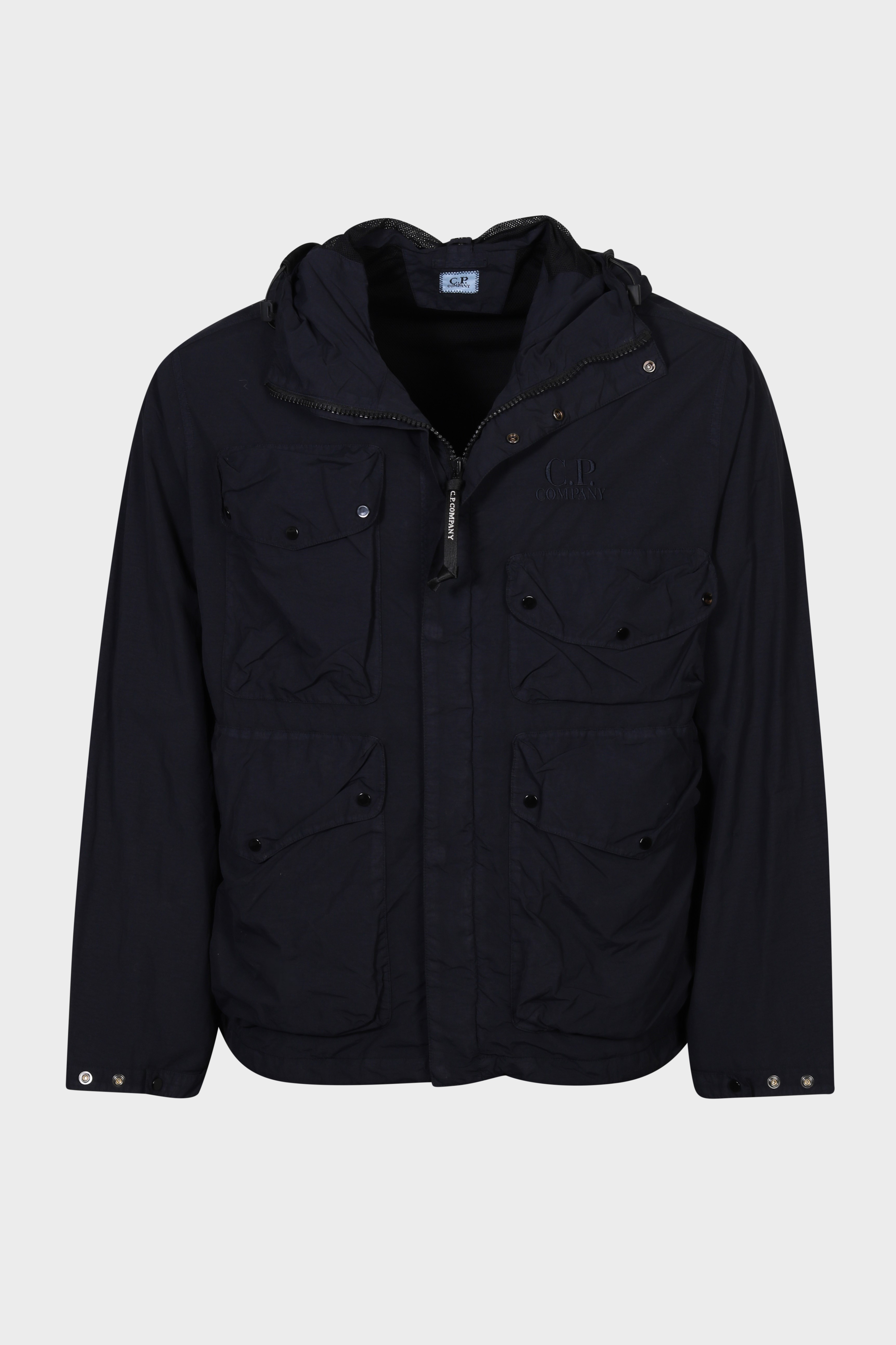 C.P. COMPANY Flatt Nylon Goggle Jacket in Total Eclips XXL
