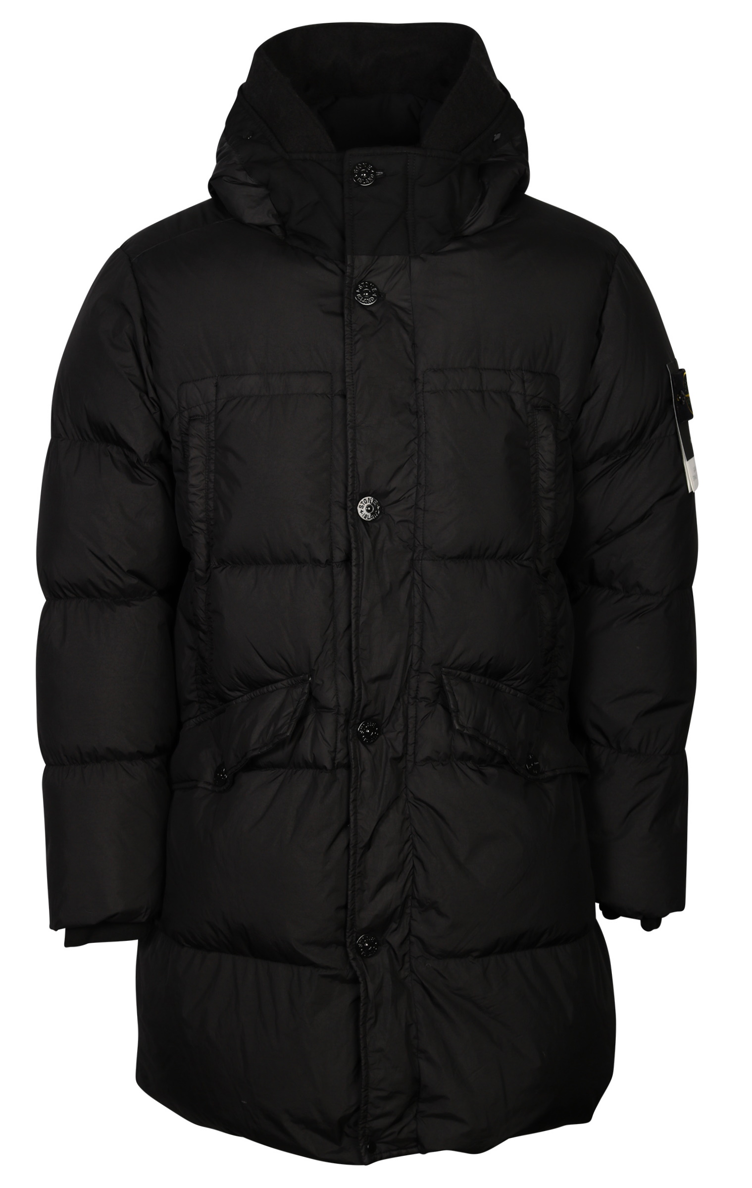 Stone Island Crinkle Reps NY Down Parka Black