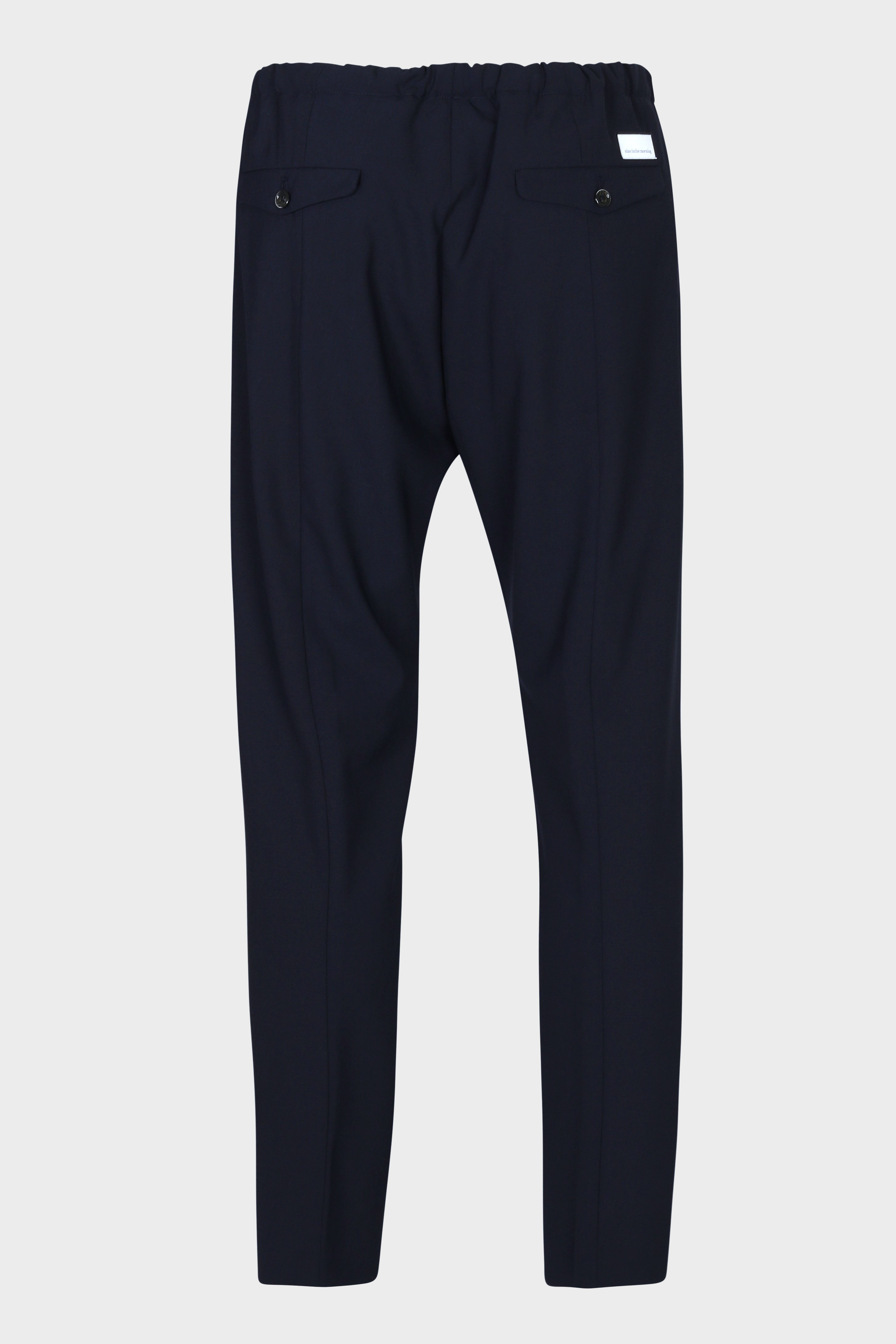 NINE:INTHE:MORNING Mirko Wool Stretch Pant in Navy 48