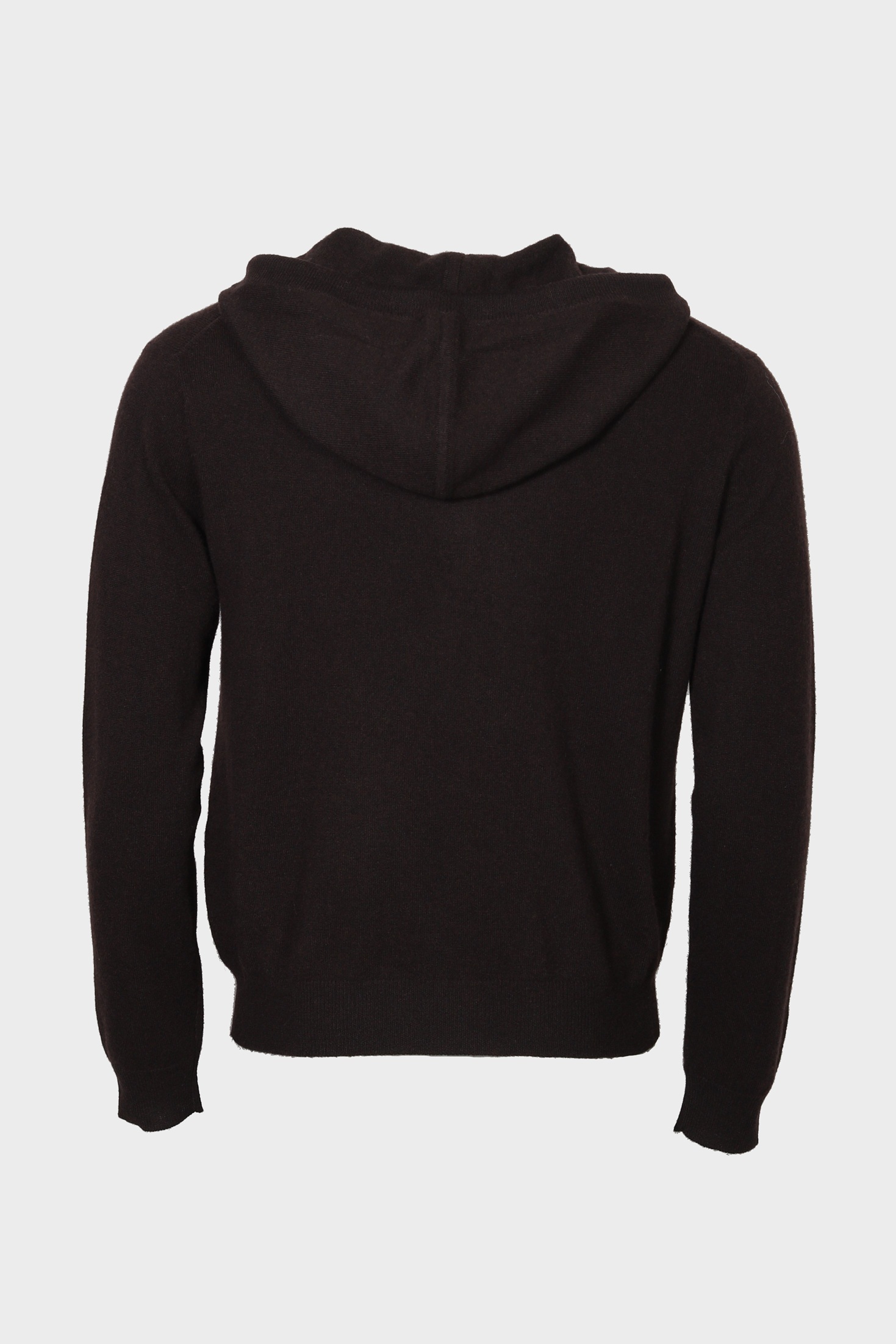 LISA YANG Emerson Cashmere Zip Hoodie in Dark Brown