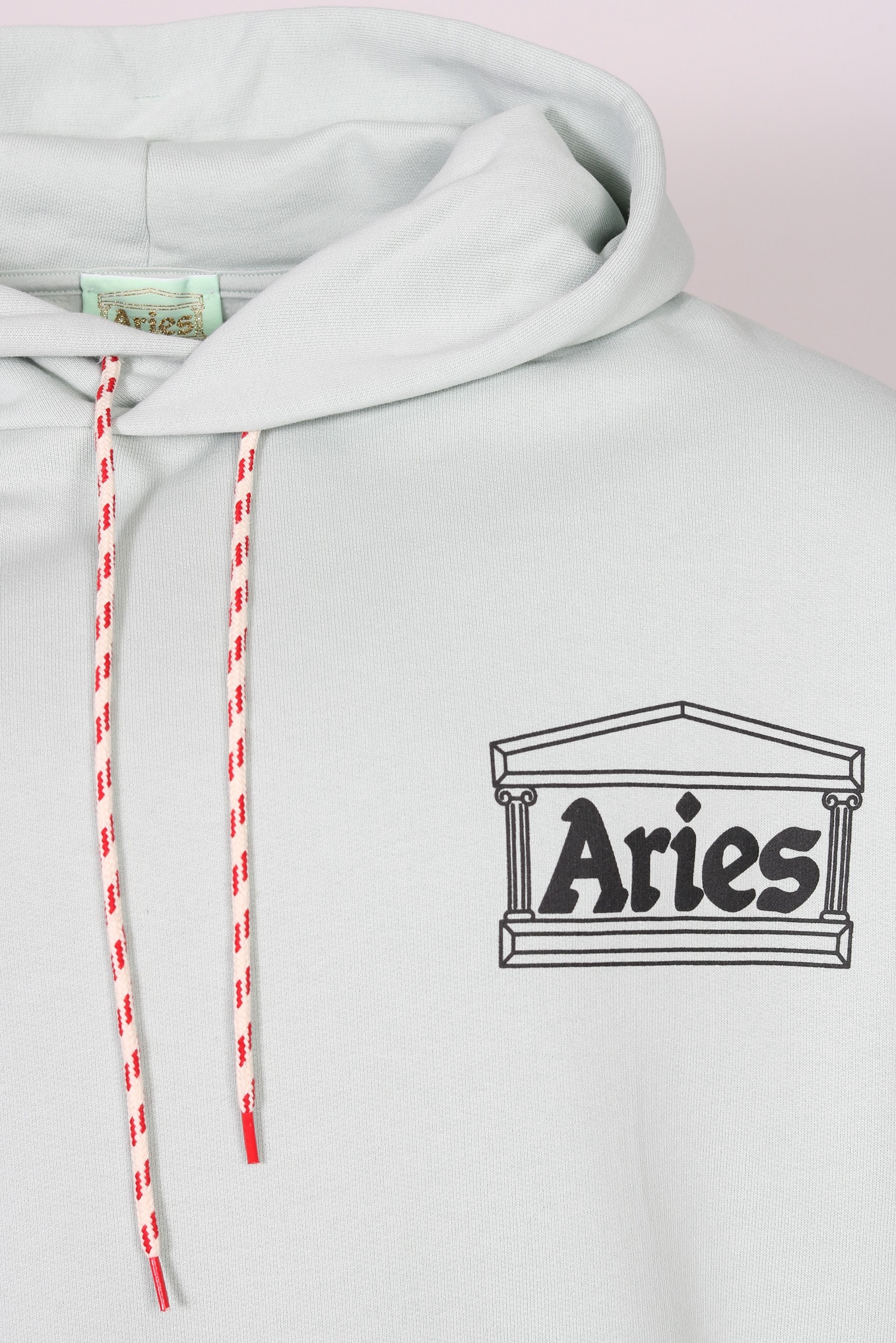 Unisex Aries Column Hoodie in Pale Mint 2XL