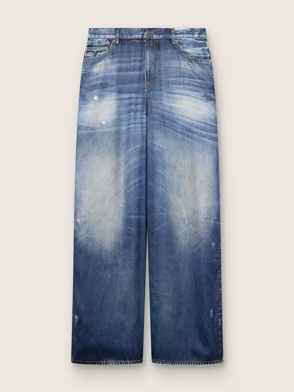 GOLDEN GOOSE Melody Boyfriend Pant Archive Denim Print