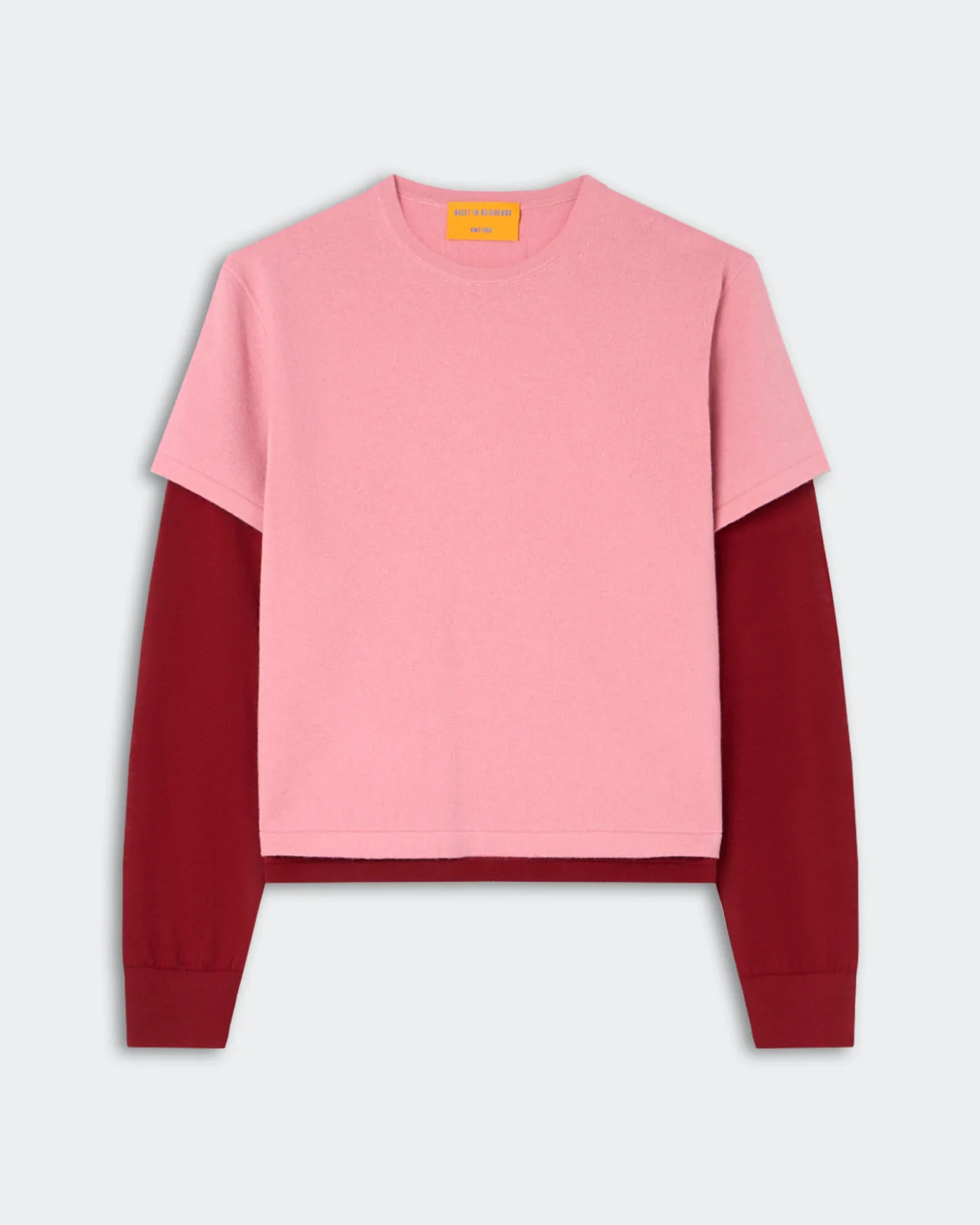 GUEST IN RESIDENCE Layer Tee in Sprinkle/Carmine