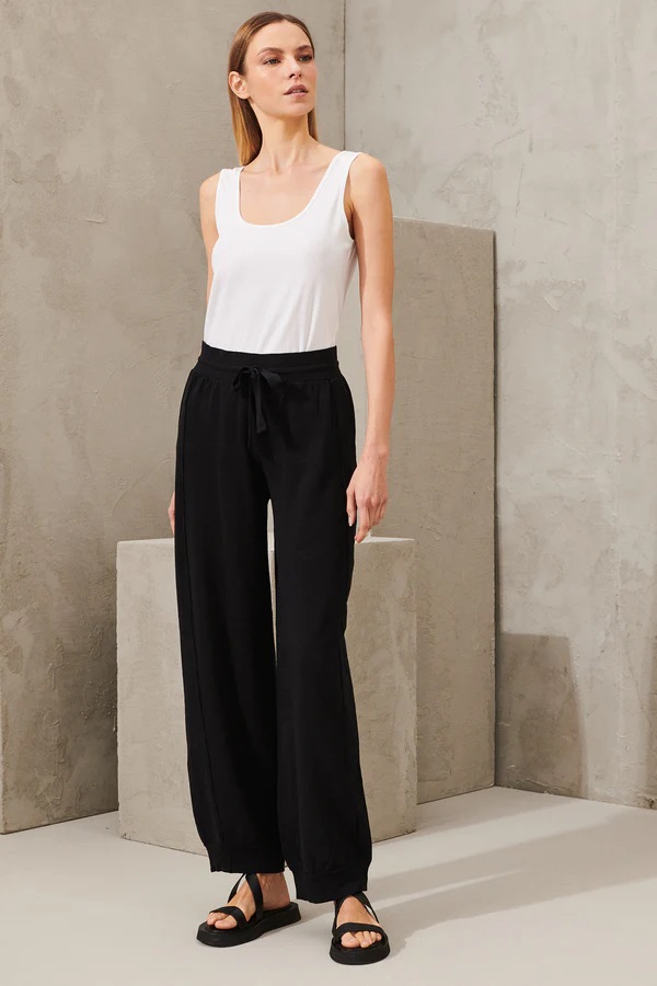 TRANSIT PAR SUCH Wide Knit Pant in Black L