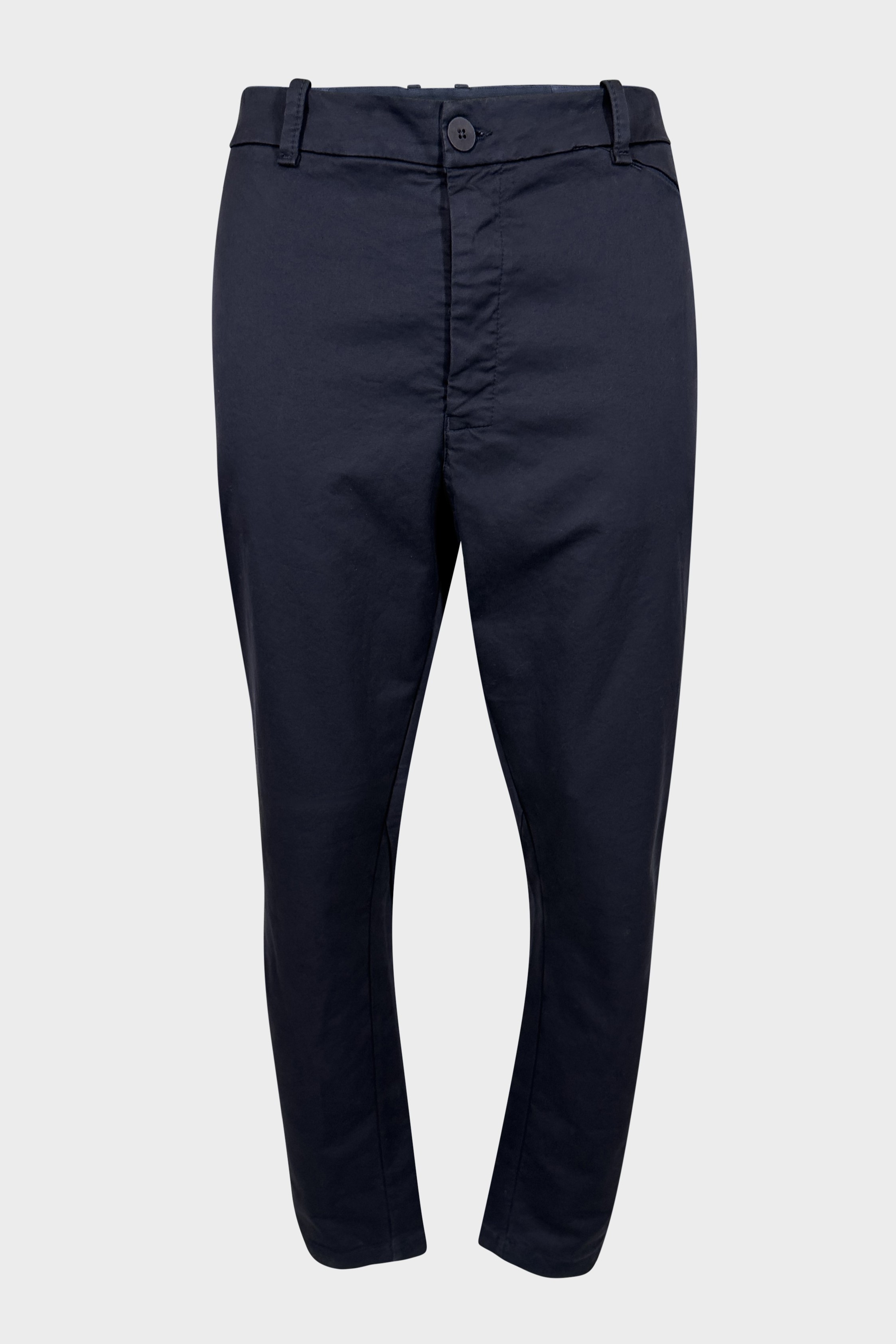 TRANSIT UOMO Cotton Stretch Pant in Blue