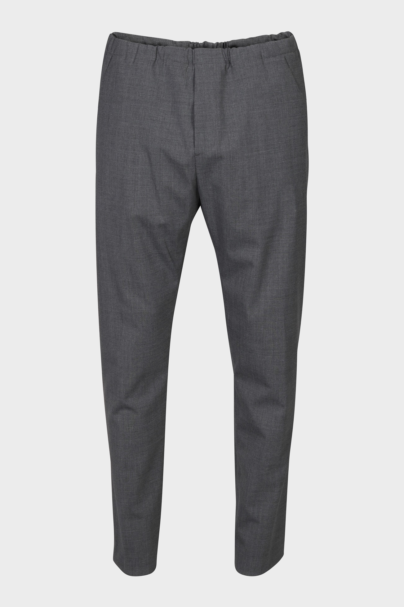 NINE:INTHE:MORNING Mirco Summer Wool Stretch Pant in Grey Melange 54