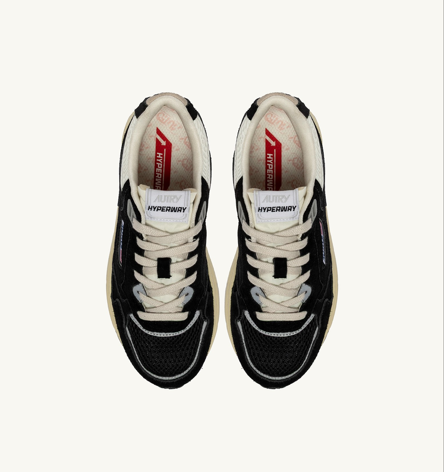 AUTRY ACTION SHOES Hyperway in Suede/Mesh/Black/Silver 47