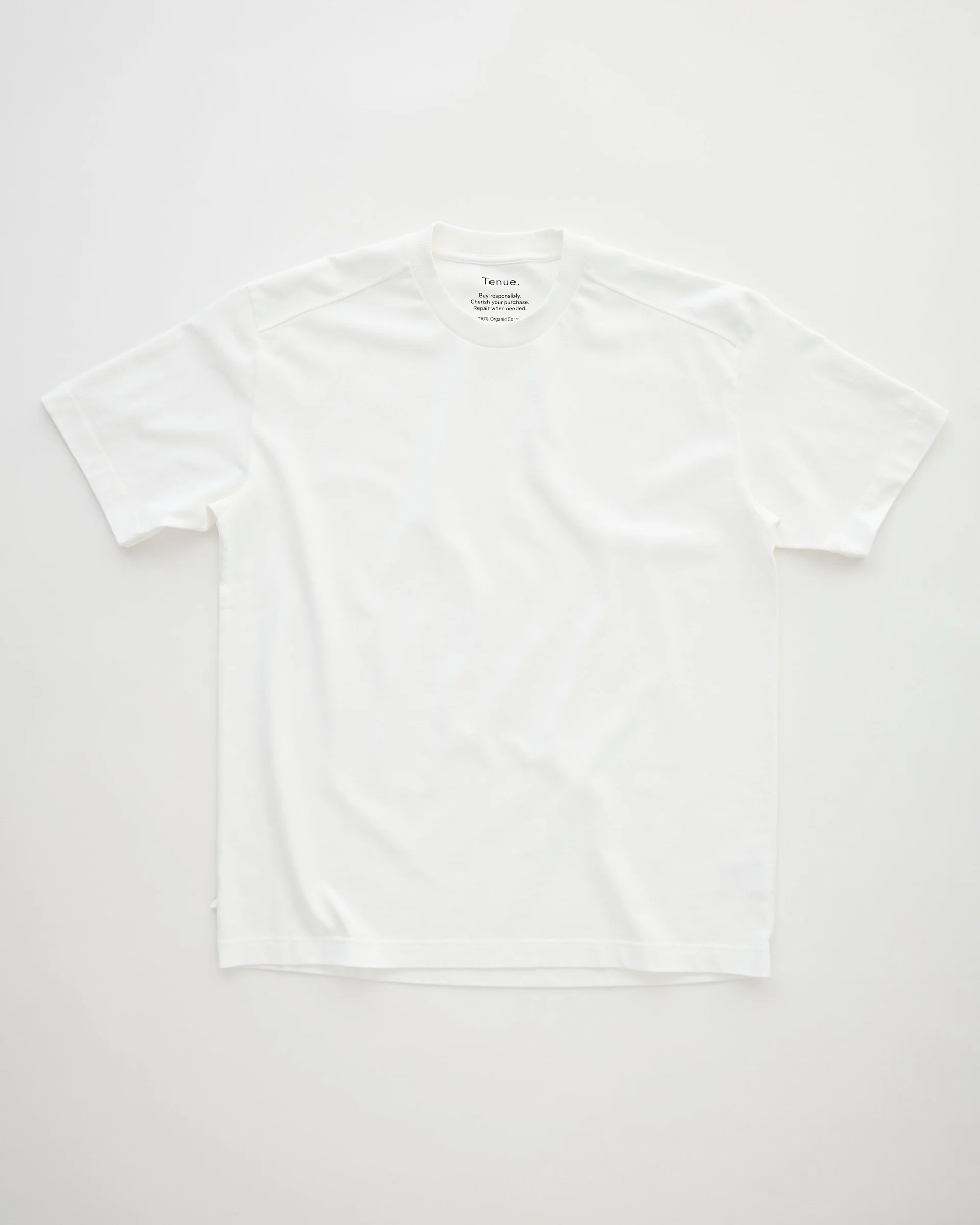 TENUE. Bruce Soft Heavy Cotton Oversize T-Shirt in White TENUE. Bruce Soft Heavy Cotton Oversize T-Shirt in White