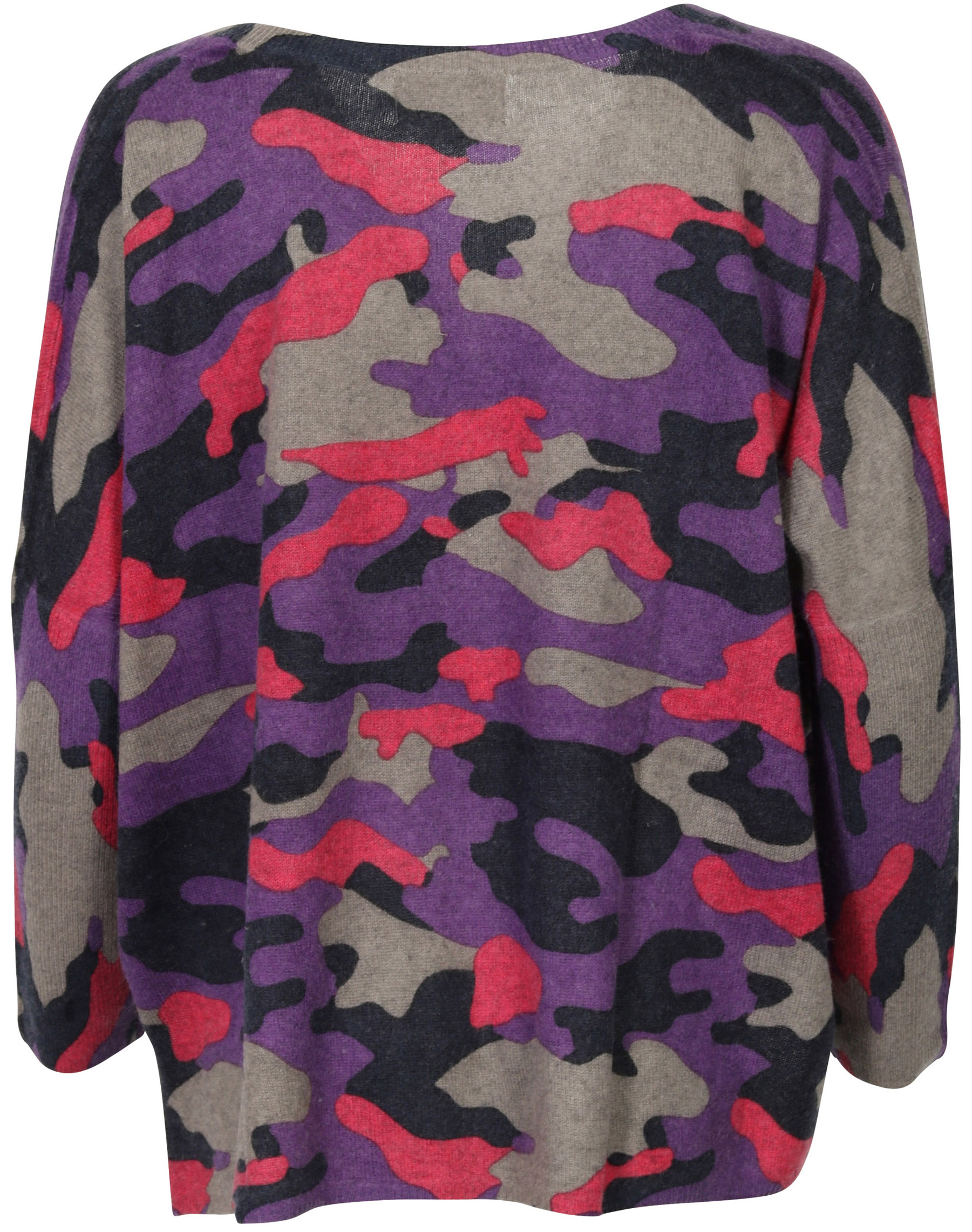 Absolut Cashmere Pullover Camo Purple