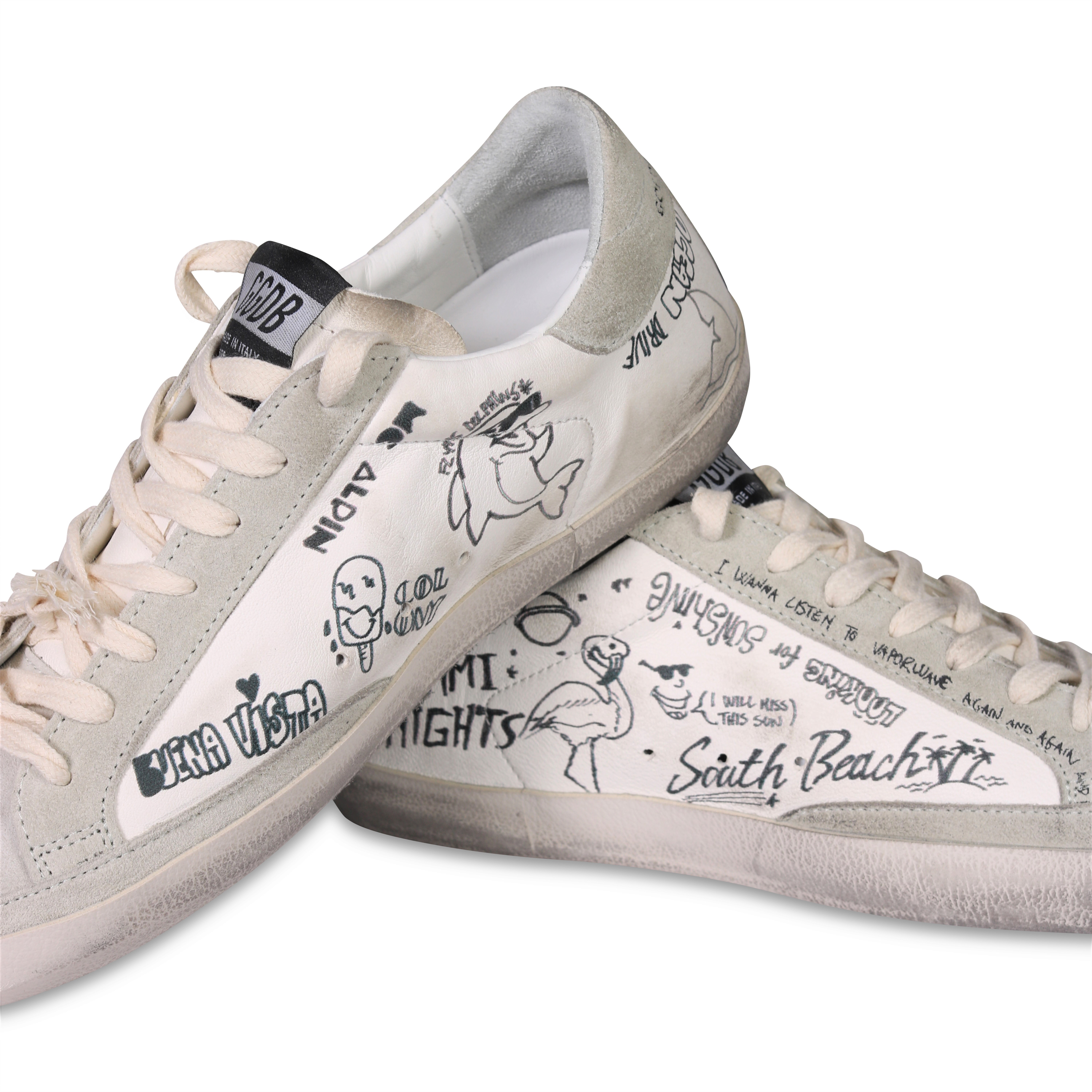 Golden Goose Sneaker Super-Star White Ice Black