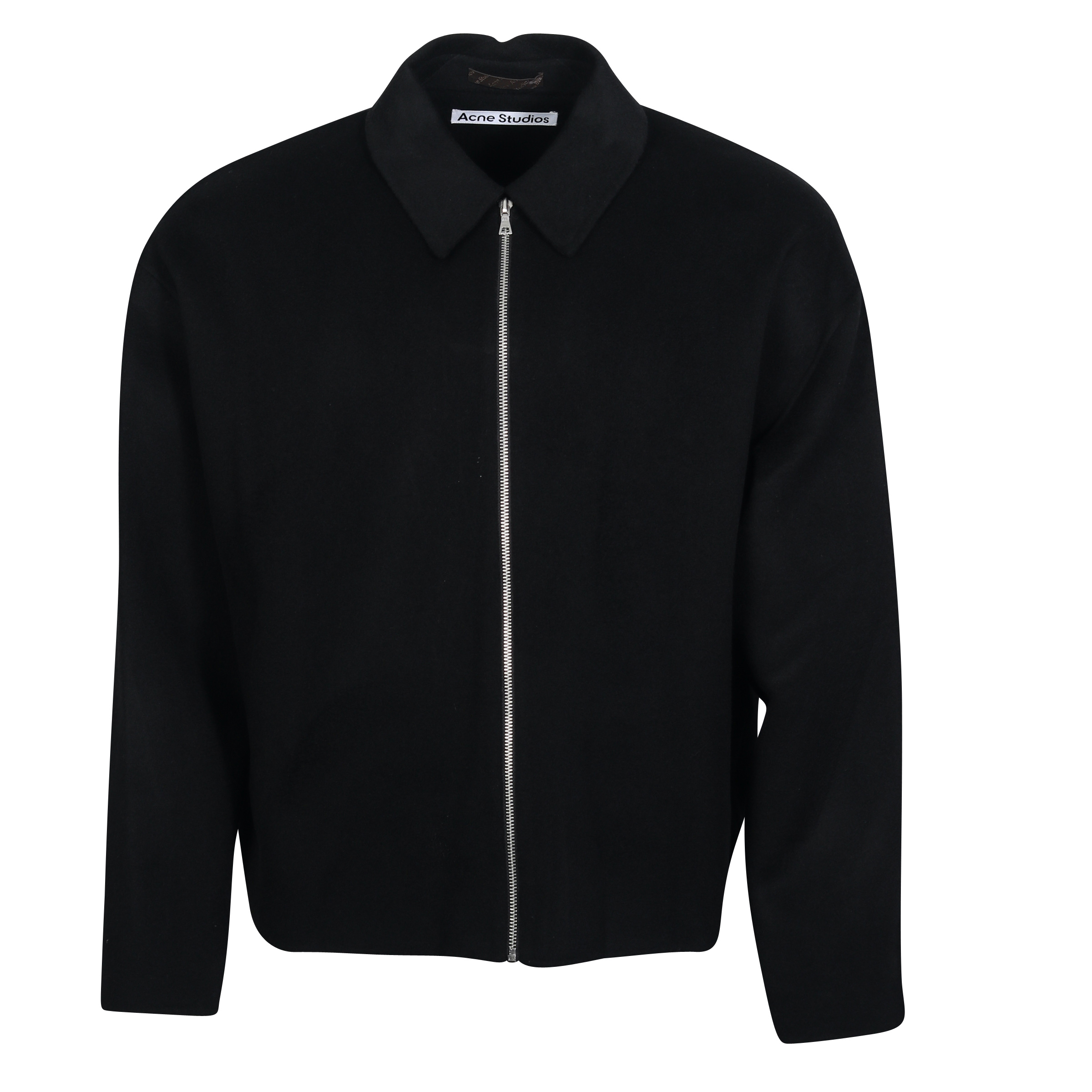 Acne Studios Zip Wool Jacket in Black
