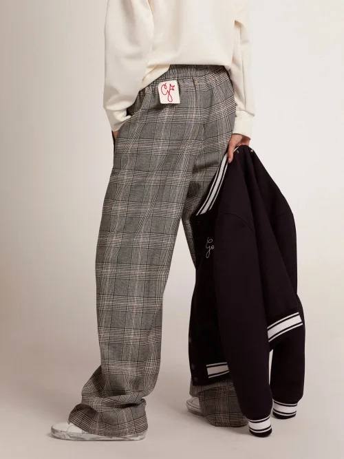 Golden Goose Jogging Pants Price of Wales Wool IT 44 / EU 38
