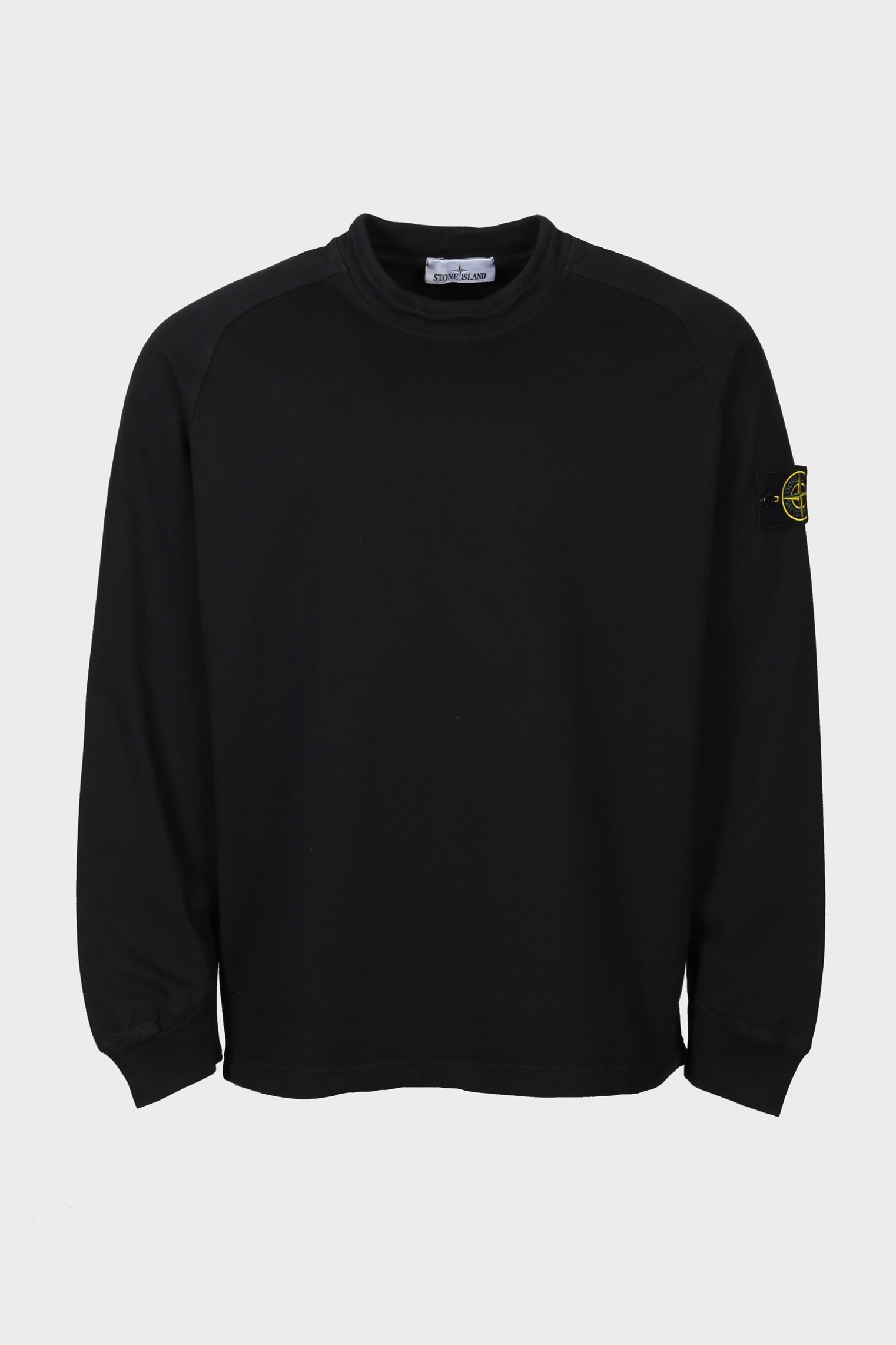 STONE ISLAND Heavy Cotton Longsleeve in Black