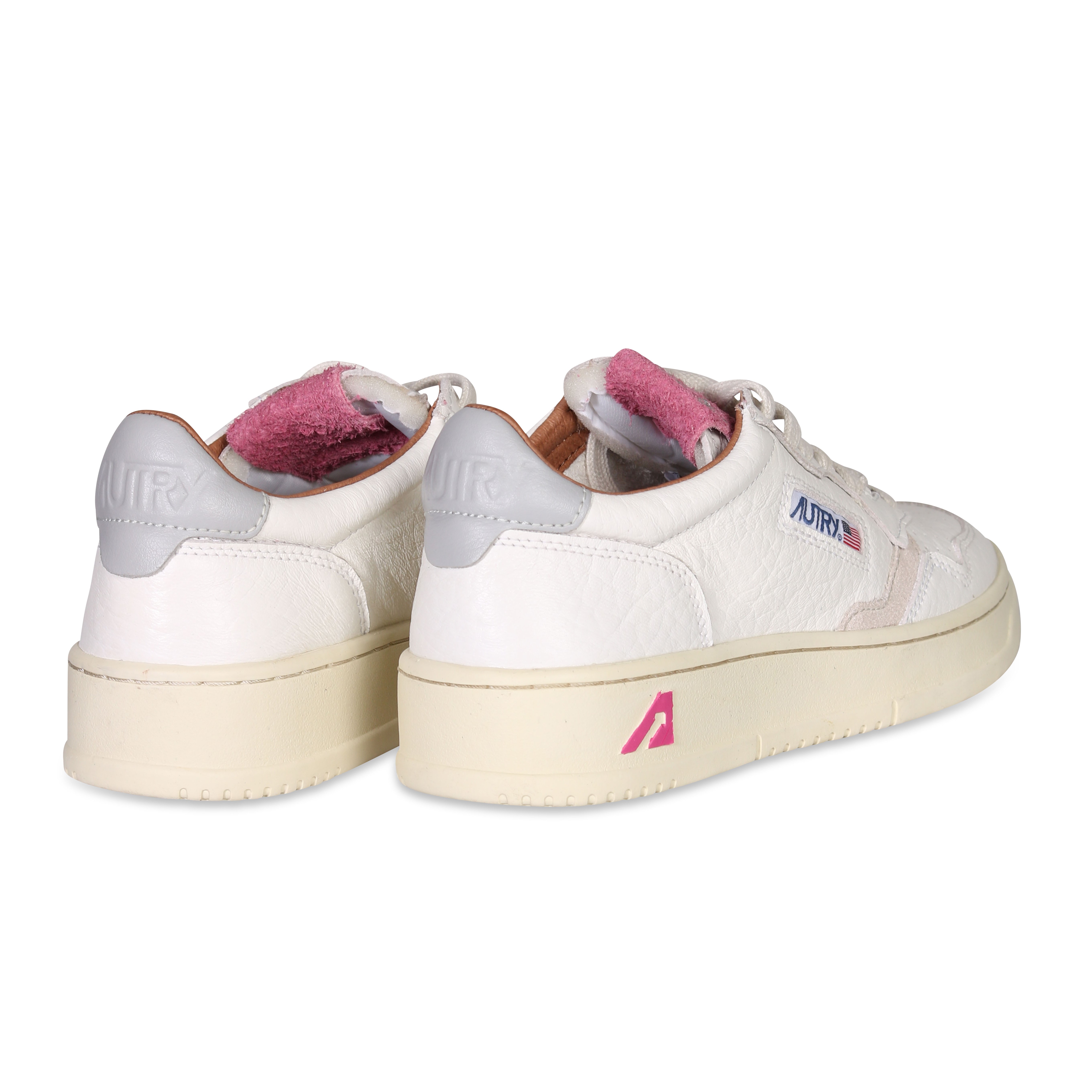 Autry Action Shoes Low Sneaker Elephant White/Grey/Pink