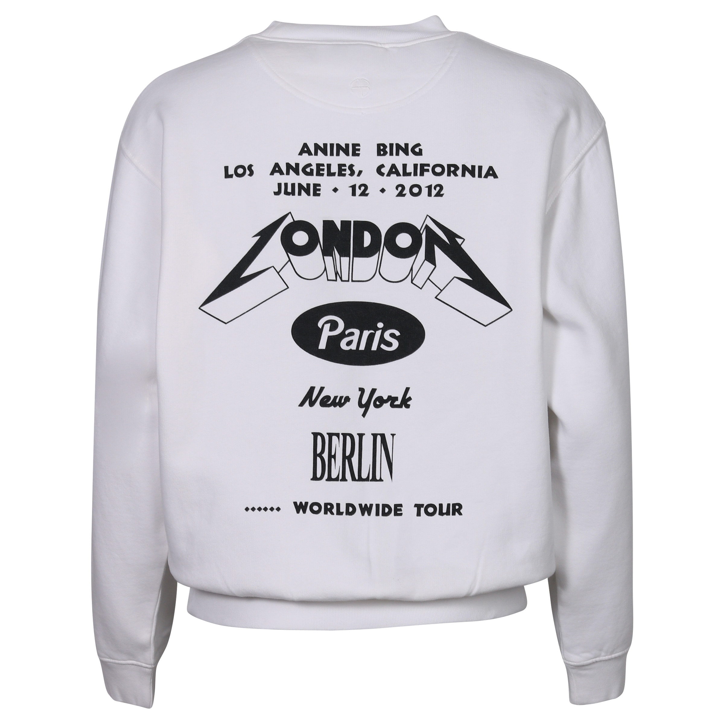 Anine Bing Sweatshirt Ramona Tour White L