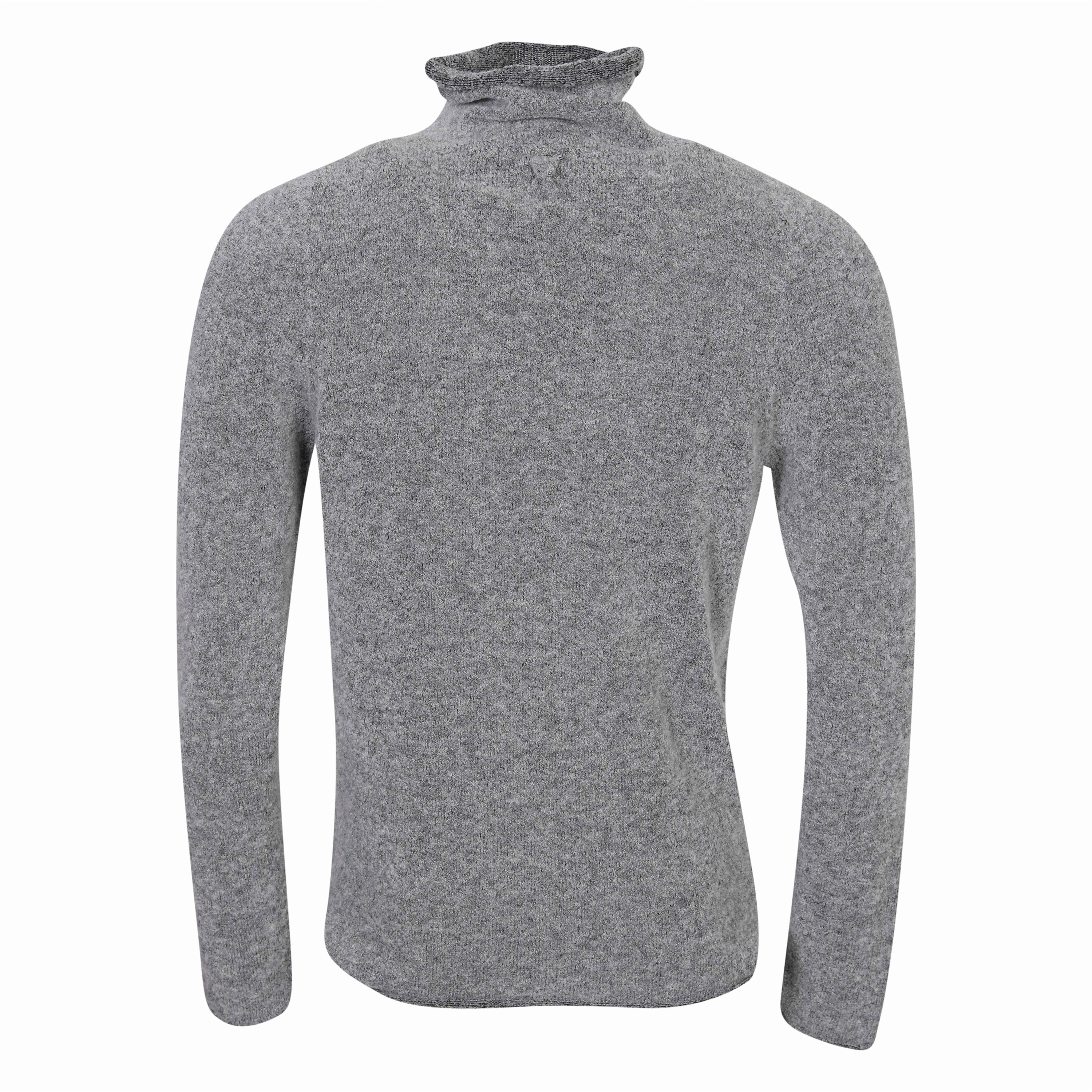 Hannes Roether Knit Turtleneck in Grey Melange